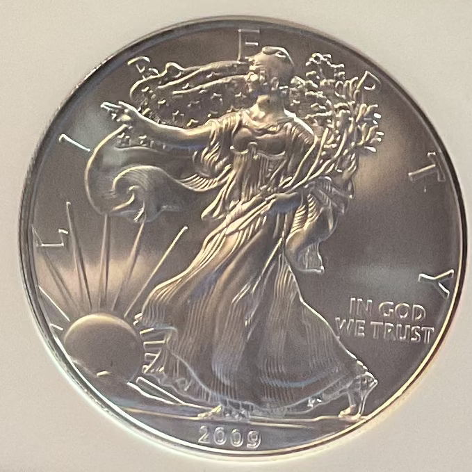 2009 American Silver Eagle, Early Releases, NGC MS-69, Store#AE0287