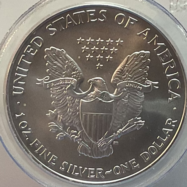 2007 American Silver Eagle, First Strike, PCGS MS-69, Store#AE0289