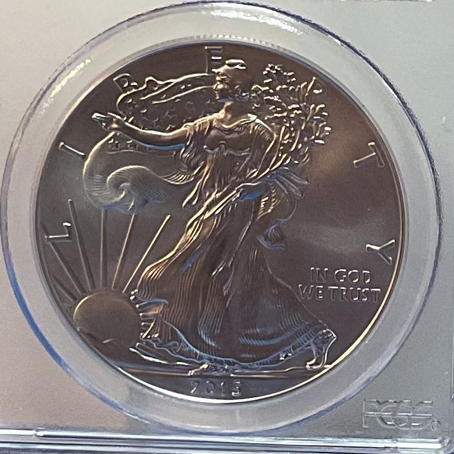 2015 American Silver Eagle, First Strike, First Day, PCGS MS-69, Store#AE0290