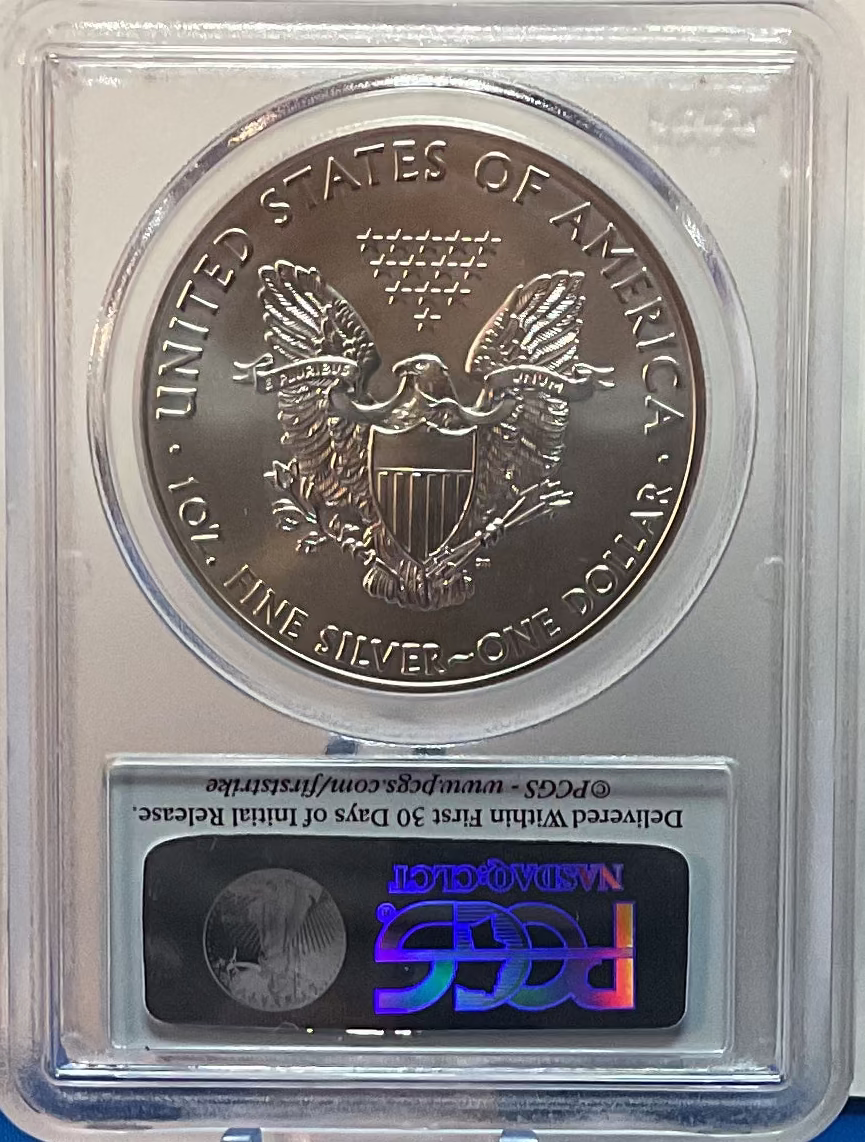 2015 American Silver Eagle, First Strike, First Day, PCGS MS-69, Store#AE0290