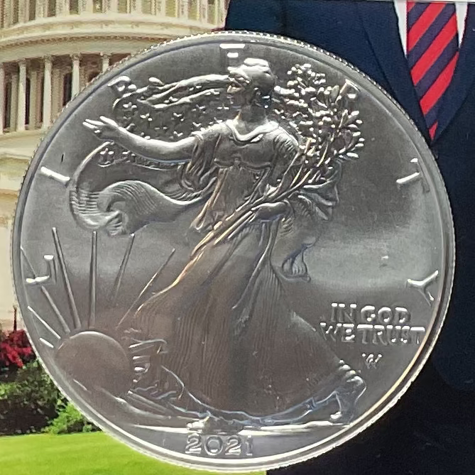 2021 W American Silver Eagle, Eagle Landing T-2, NGC MS-70, Store#AE0292