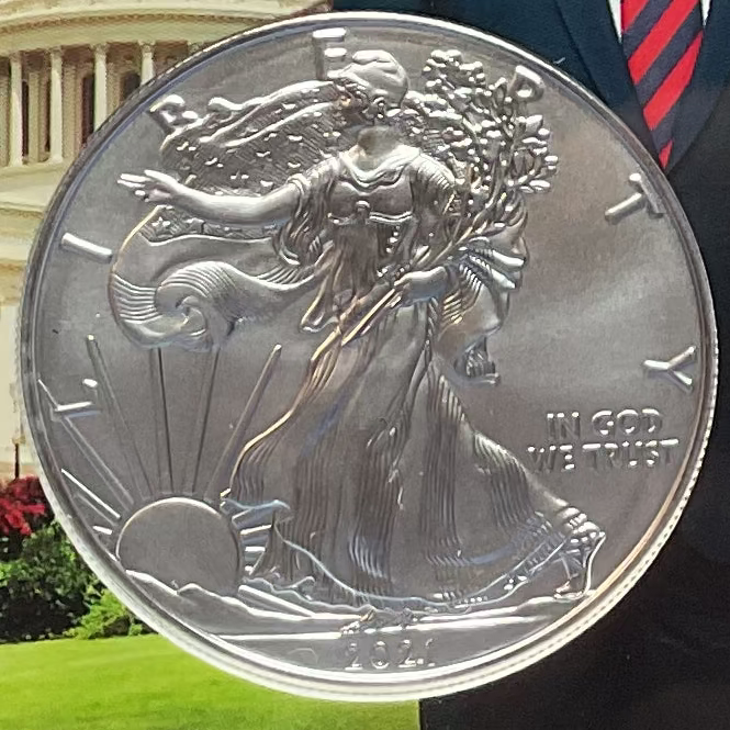 2021 S American Silver Eagle, Heraldic Eagle T-1, NGC MS-70, Store#AE0293