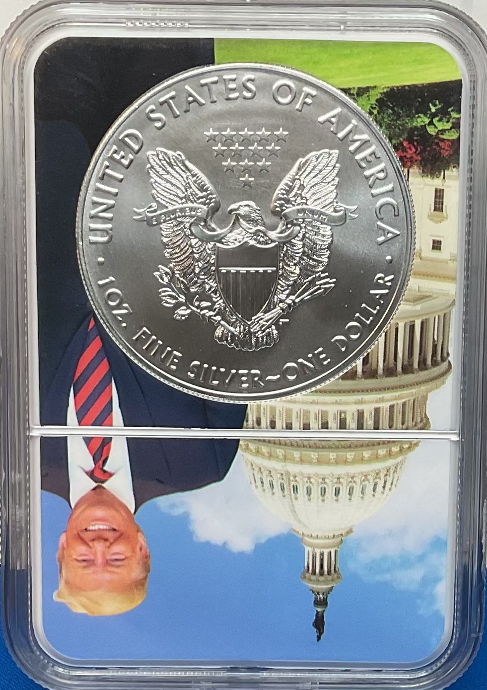 2021 American Silver Eagle, Heraldic Eagle T-1, NGC MS-70, Store#AE0294