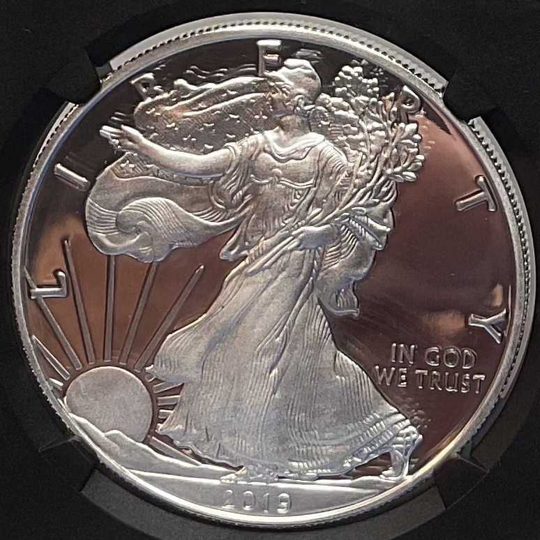 2019 S American Silver Eagle, NGC PF-69 Ultra Cameo, Store#AE0300
