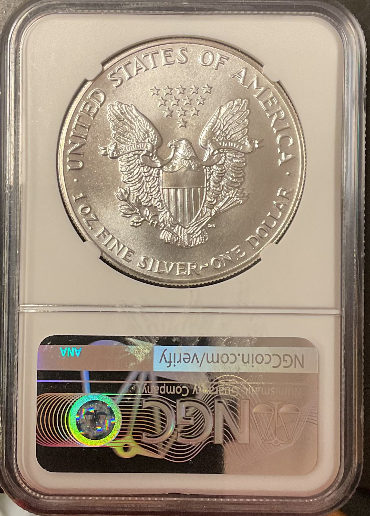 1987 American Silver Eagle, NGC MS-69, Store#AE0396