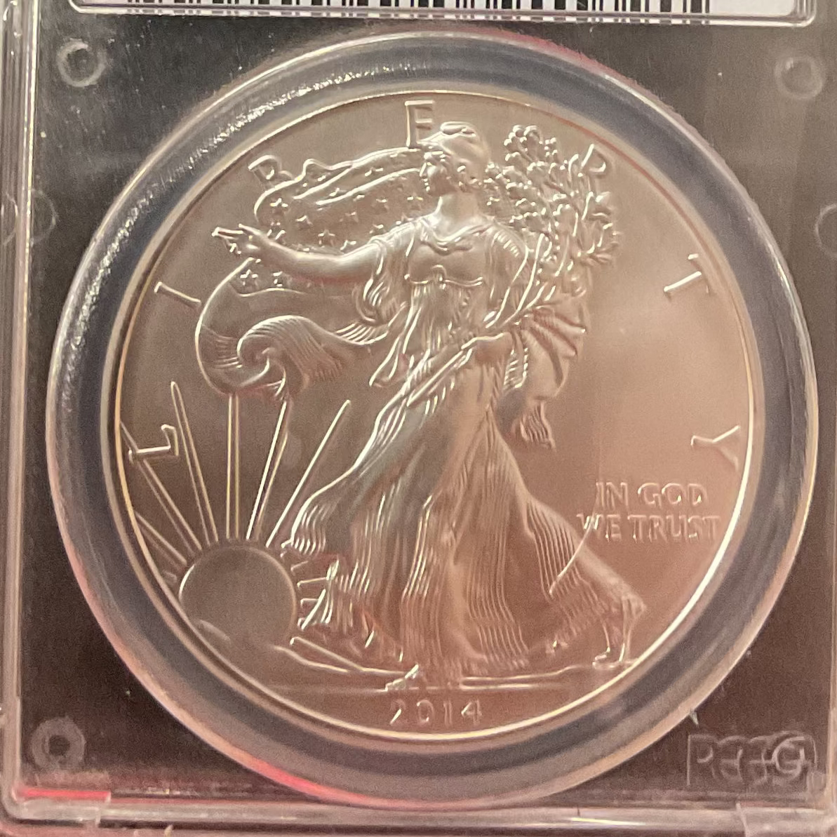2014 American Silver Eagle, PCGS MS-69, Store#AE0399