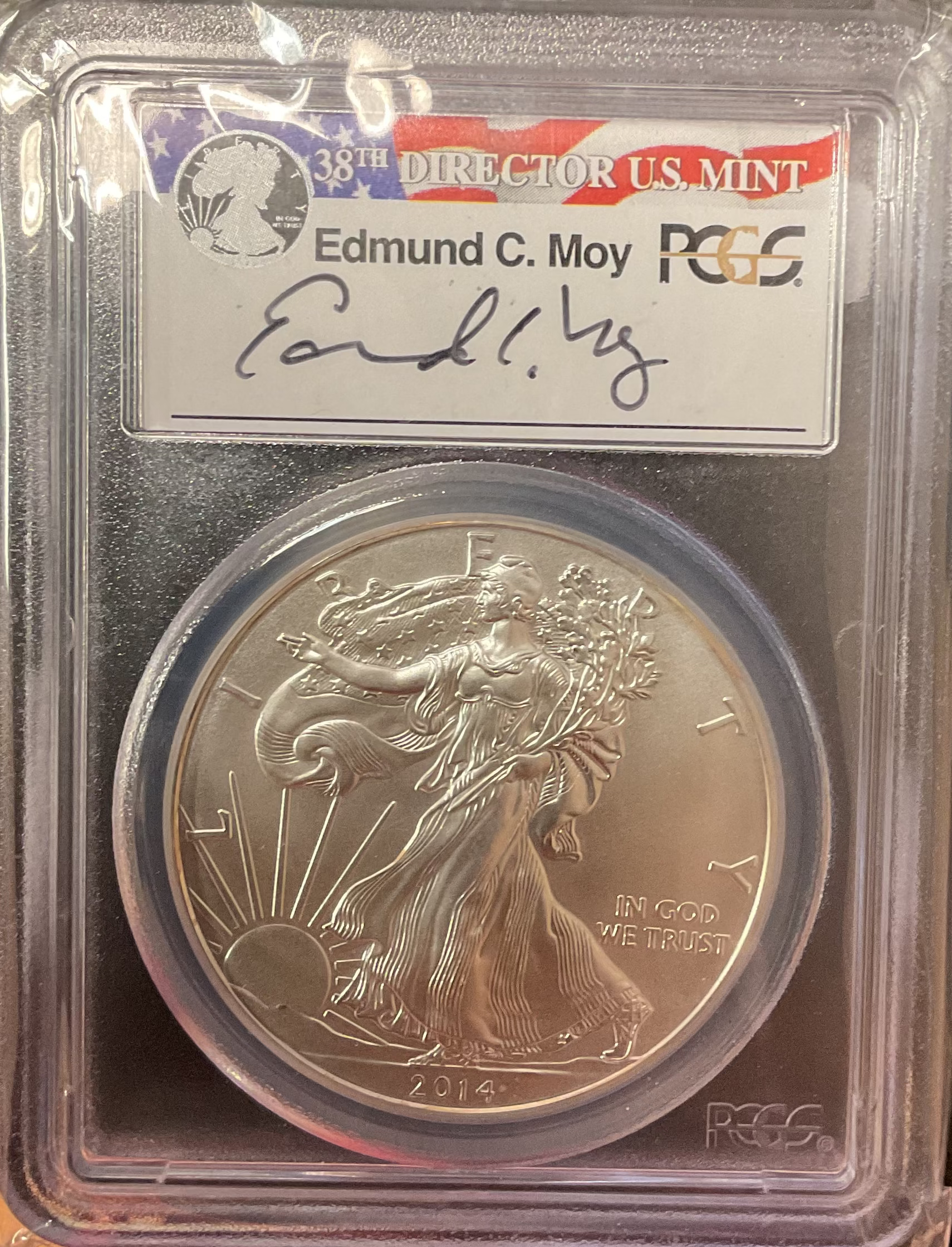 2014 American Silver Eagle, PCGS MS-70, Store#AE0400