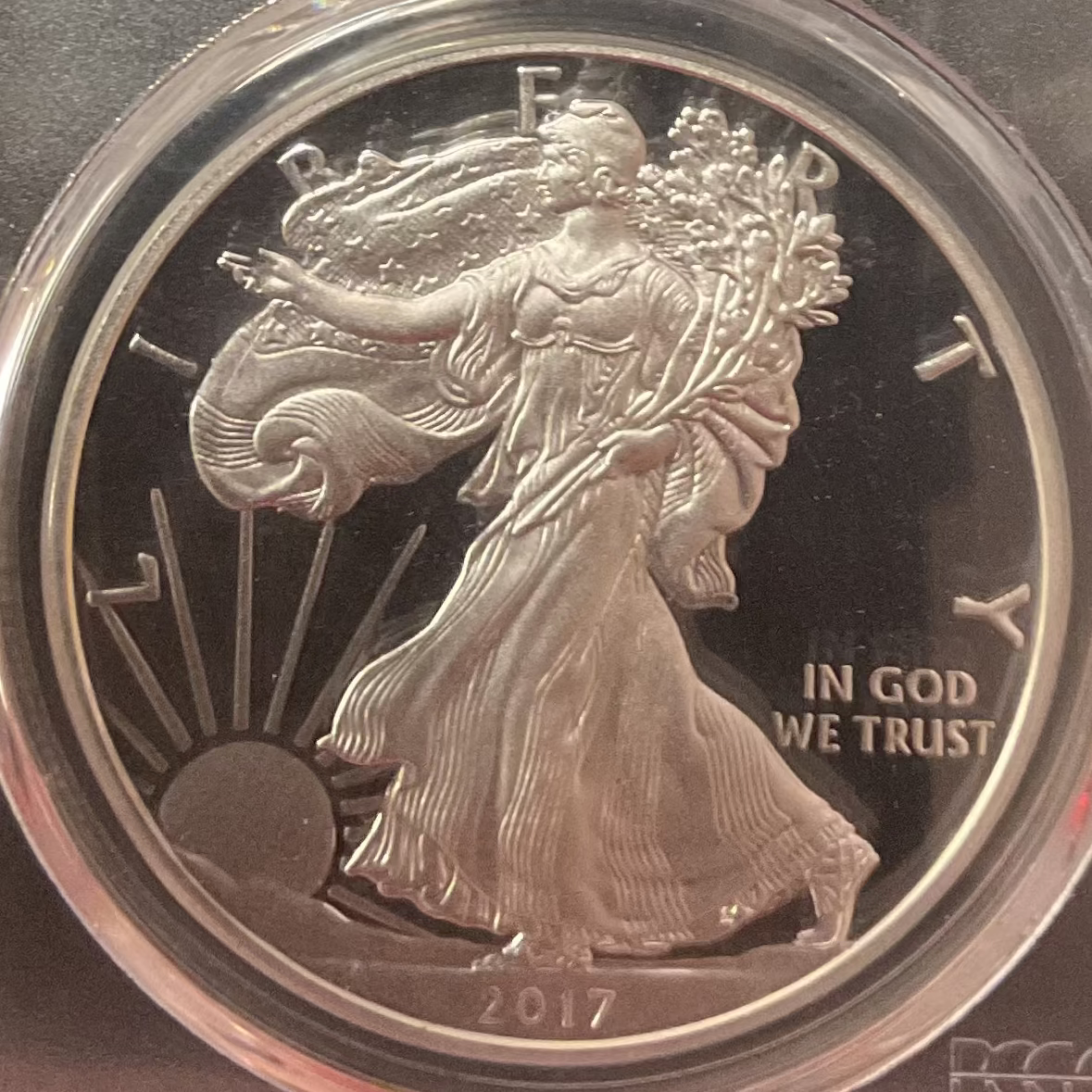2017-W American Silver Eagle, PCGS PR-70DCAM, Store#AE0402