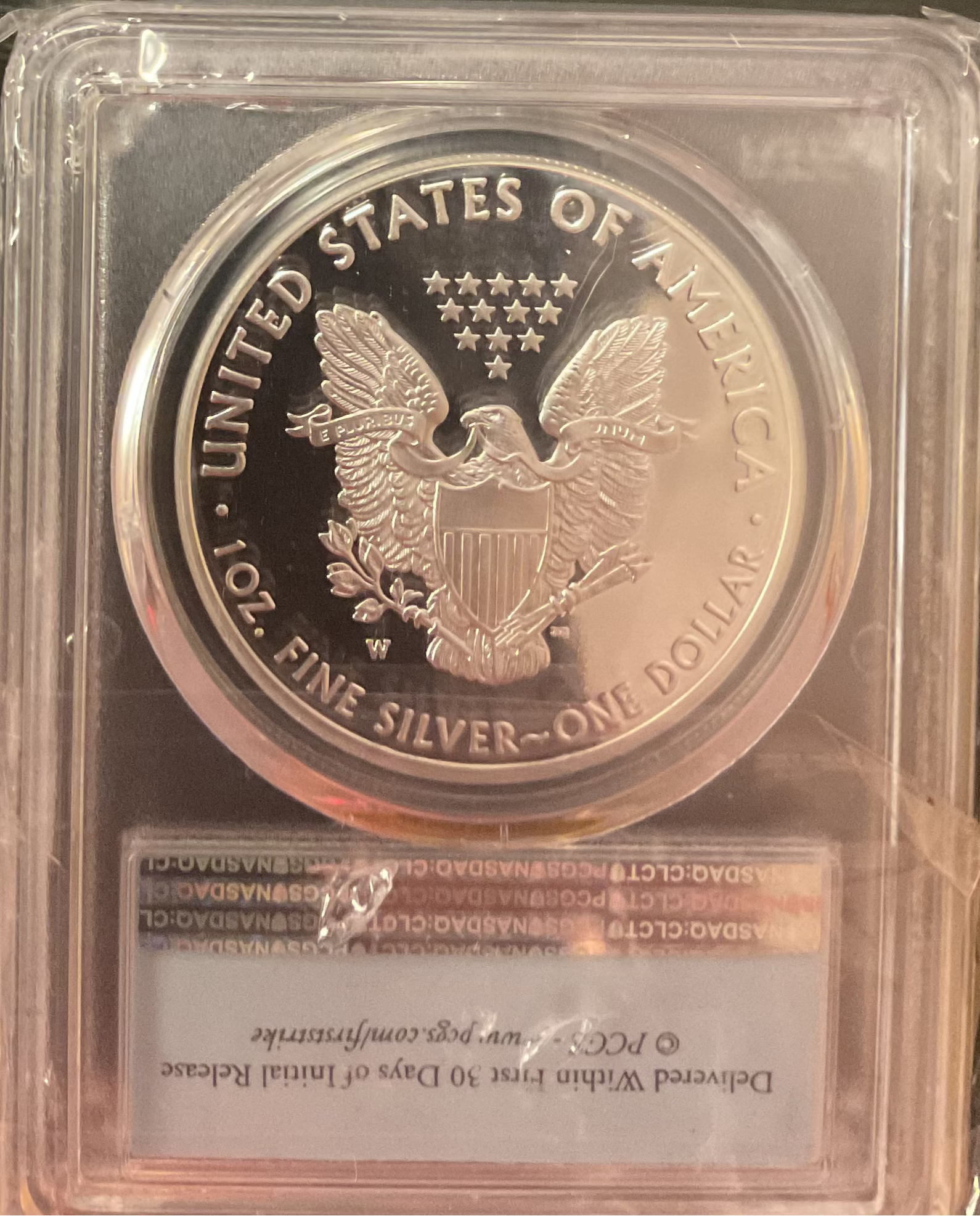 2017-W American Silver Eagle, PCGS PR-70DCAM, Store#AE0402