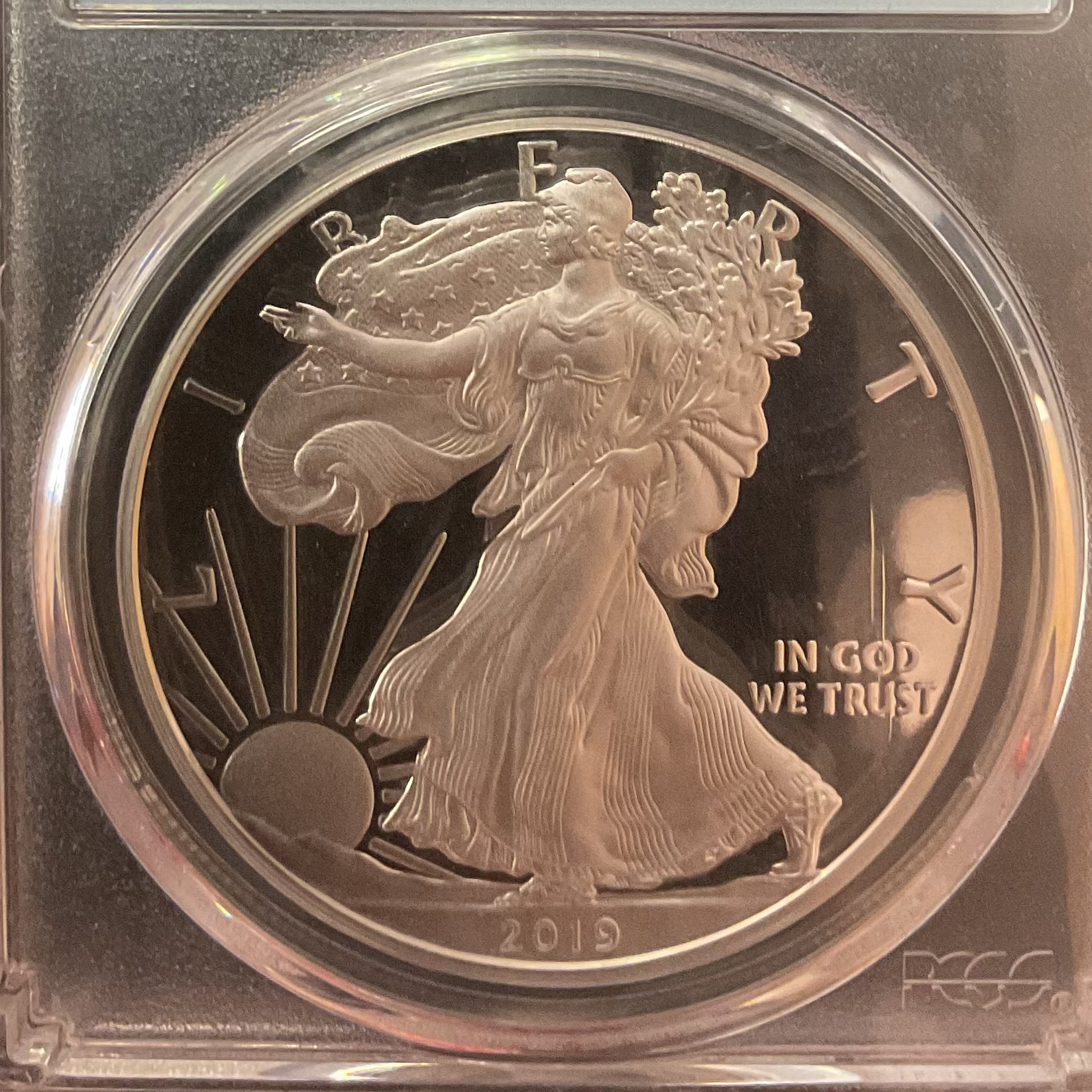 2019-W American Silver Eagle, PCGS PR-70DCAM, Store#AE0404