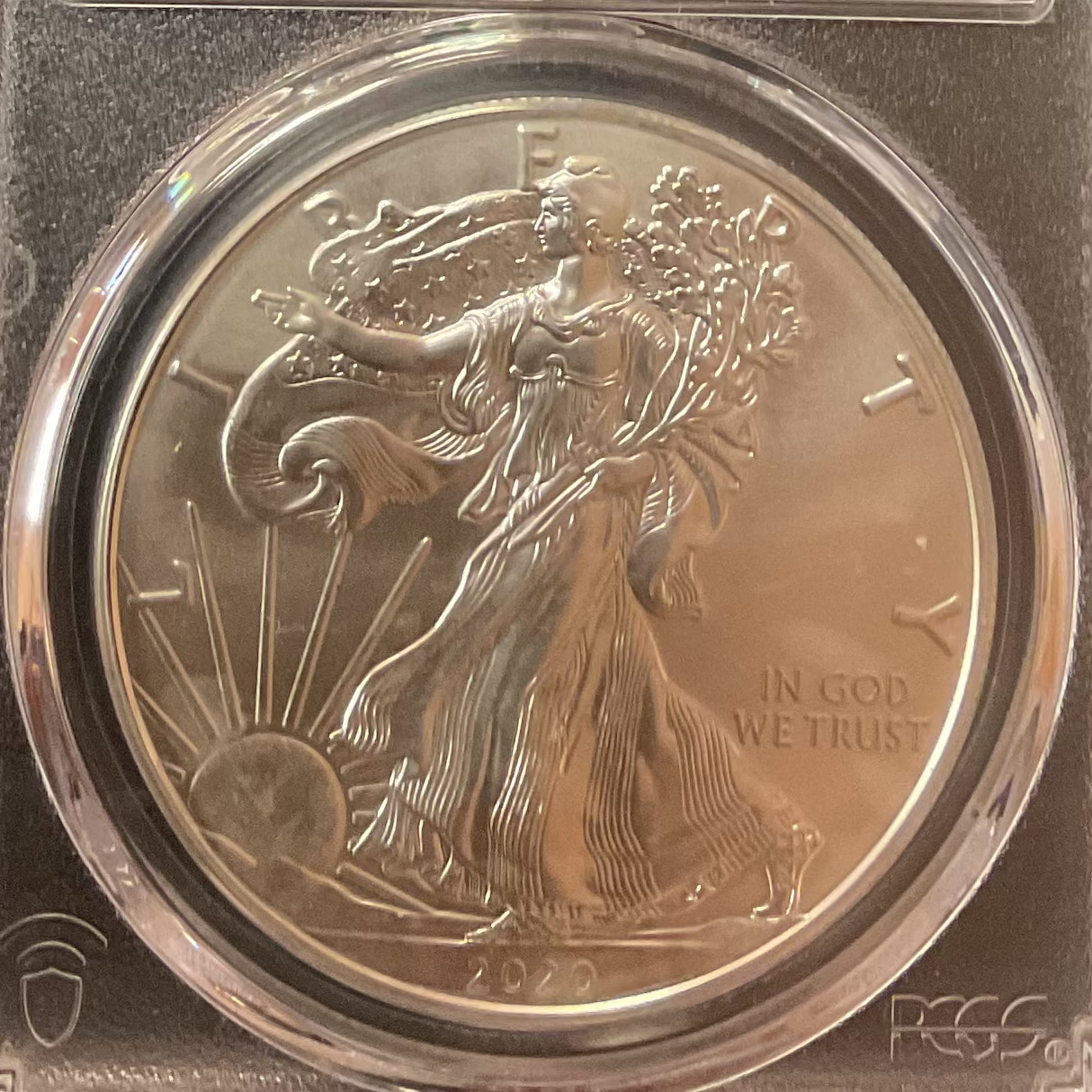 2020-P American Silver Eagle, Emergency Issue PCGS MS-69, Store#AE0405