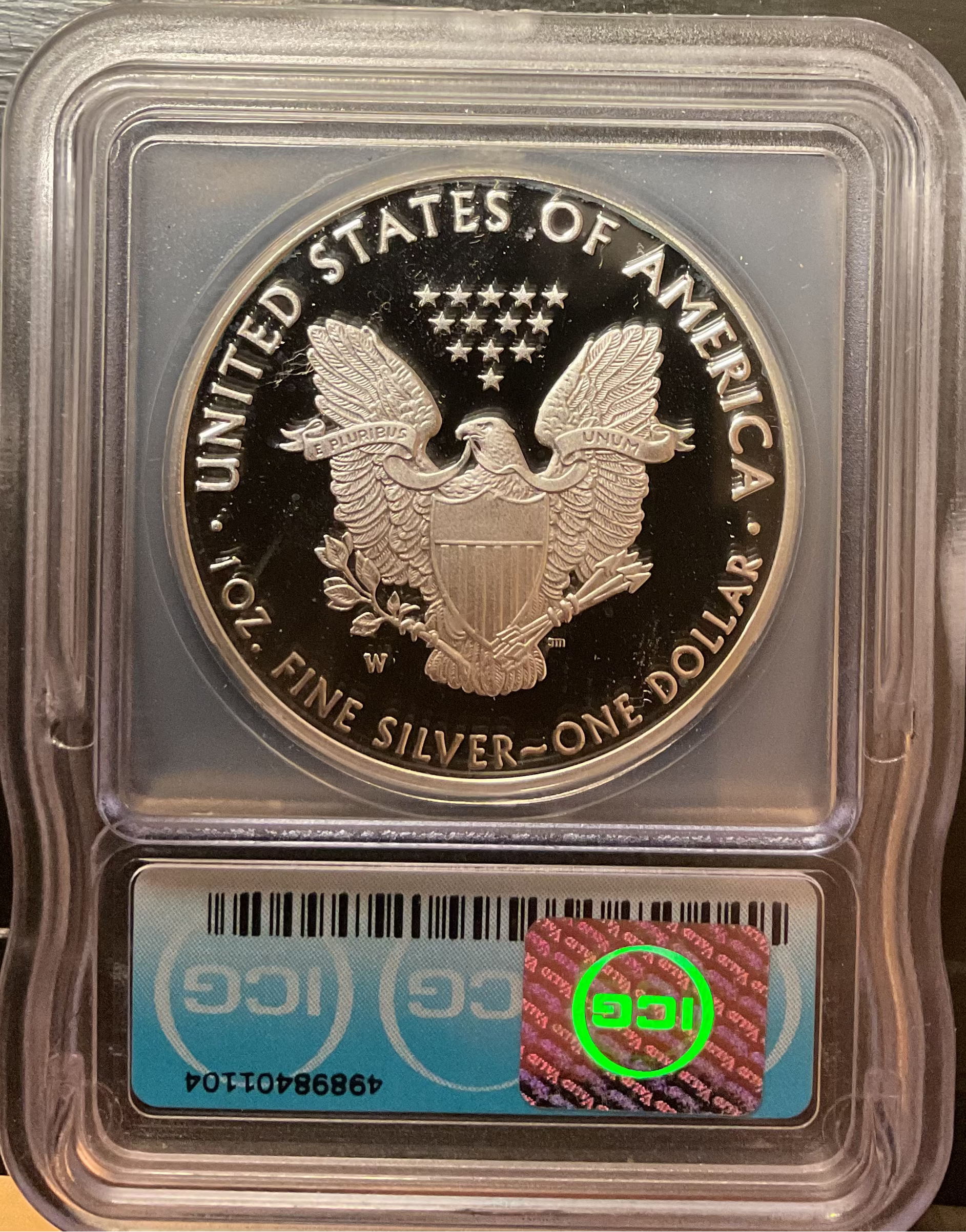2021-W American Silver Eagle, Congratulations Set, ICG PR-69DCAM, Store#AE0406