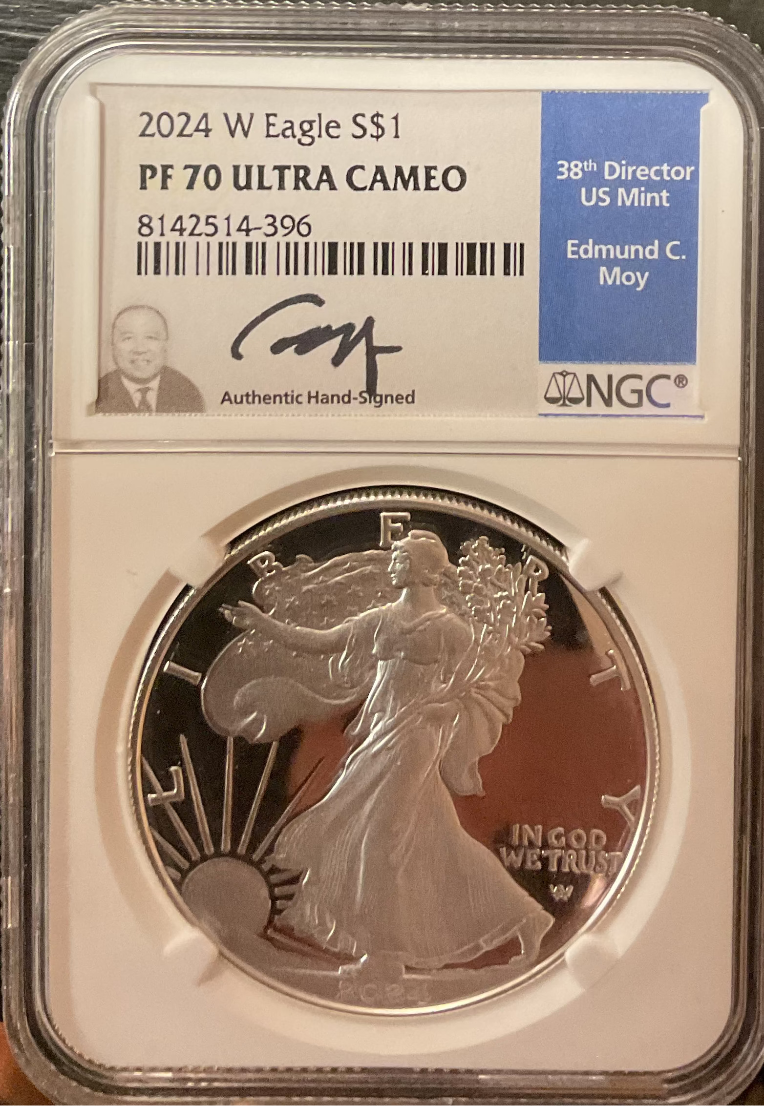 2024-W American Silver Eagle, NGC PF-70 Ultra Cameo, Store#AE0414