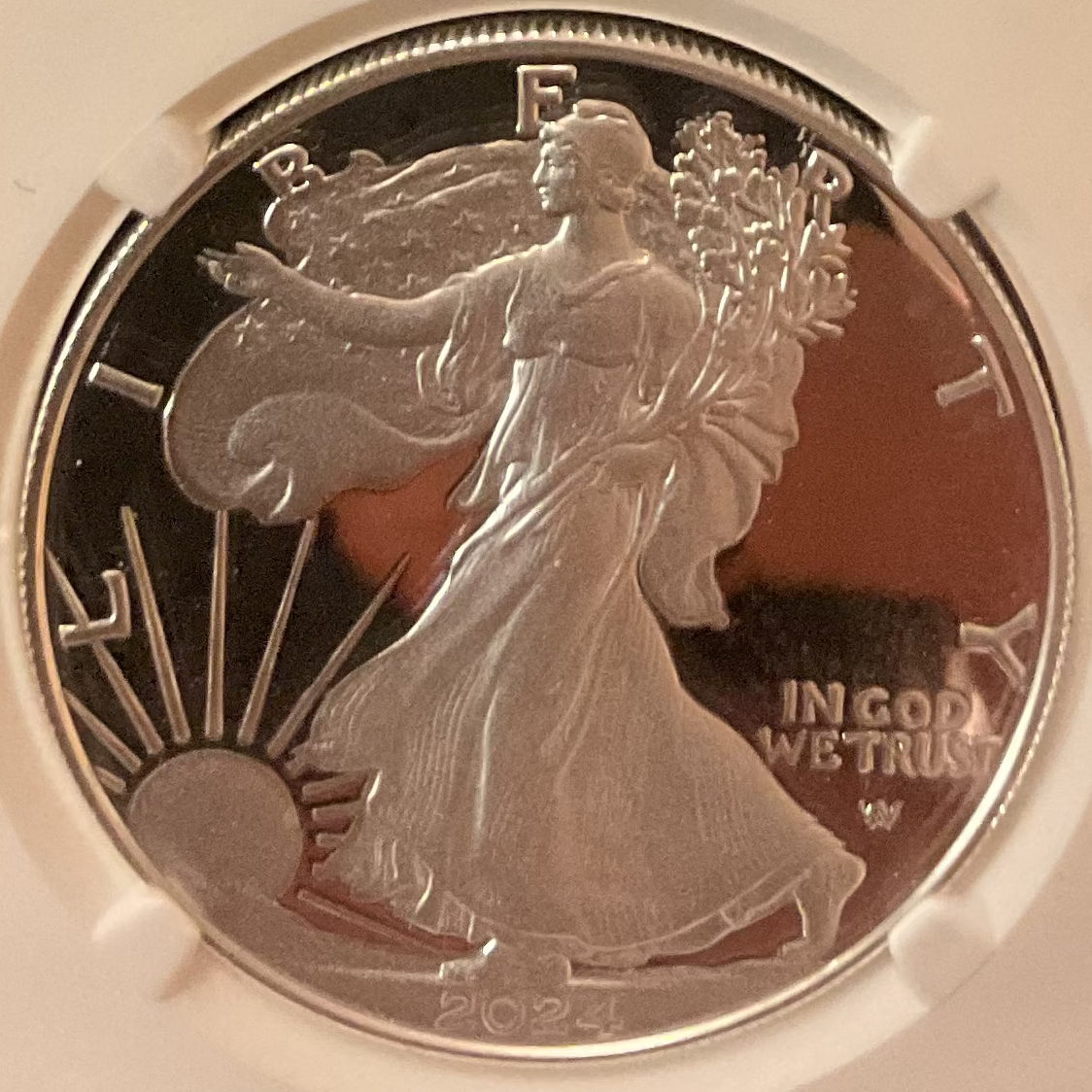 2024-W American Silver Eagle, NGC PF-70 Ultra Cameo, Store#AE0414