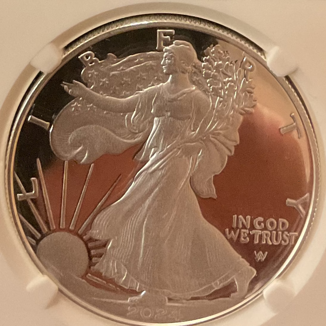 2024-W American Silver Eagle, NGC PF-70 Ultra Cameo, Store#AE0415