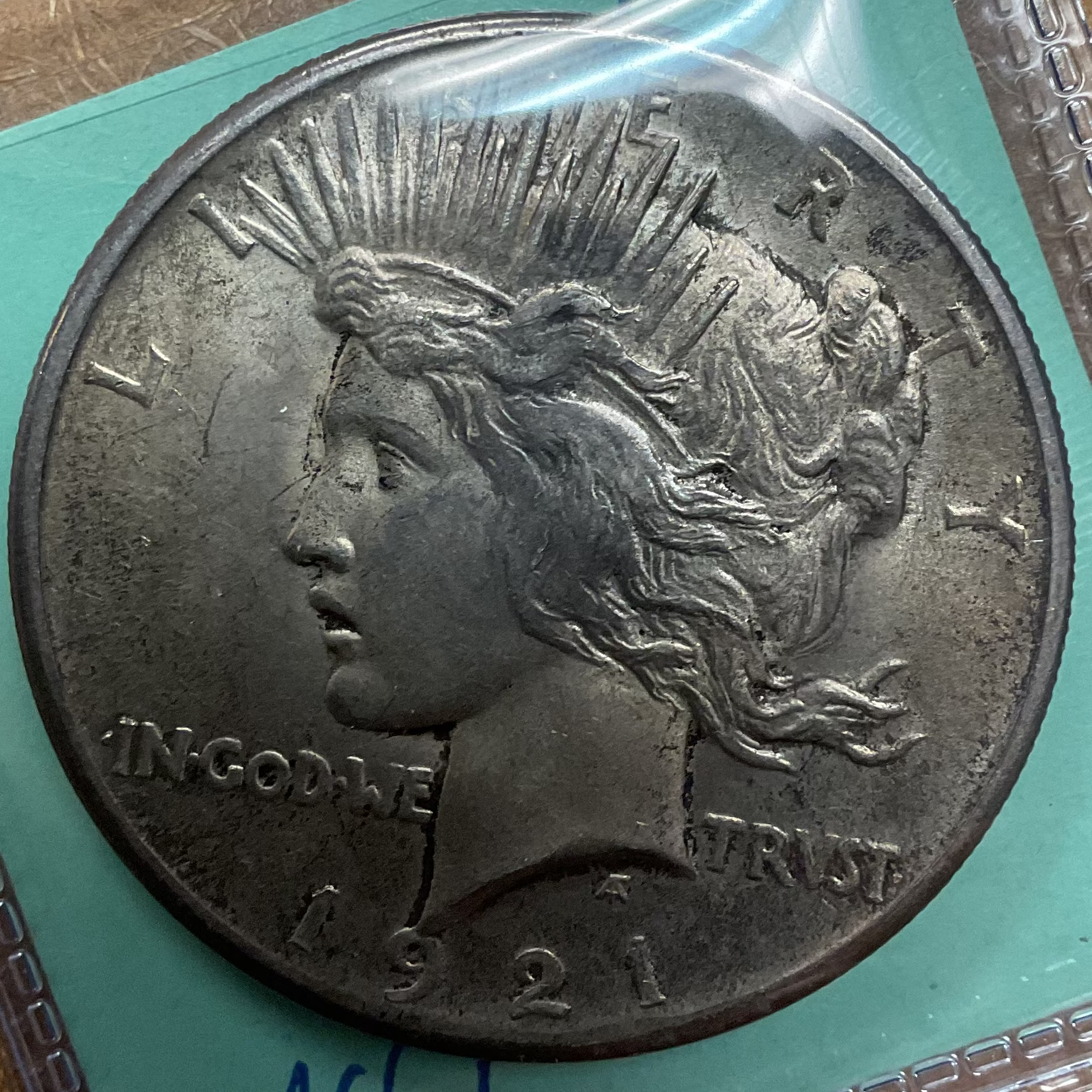 1921 Peace Dollar, Mint State Uncirculated Coin, Store #DR0994