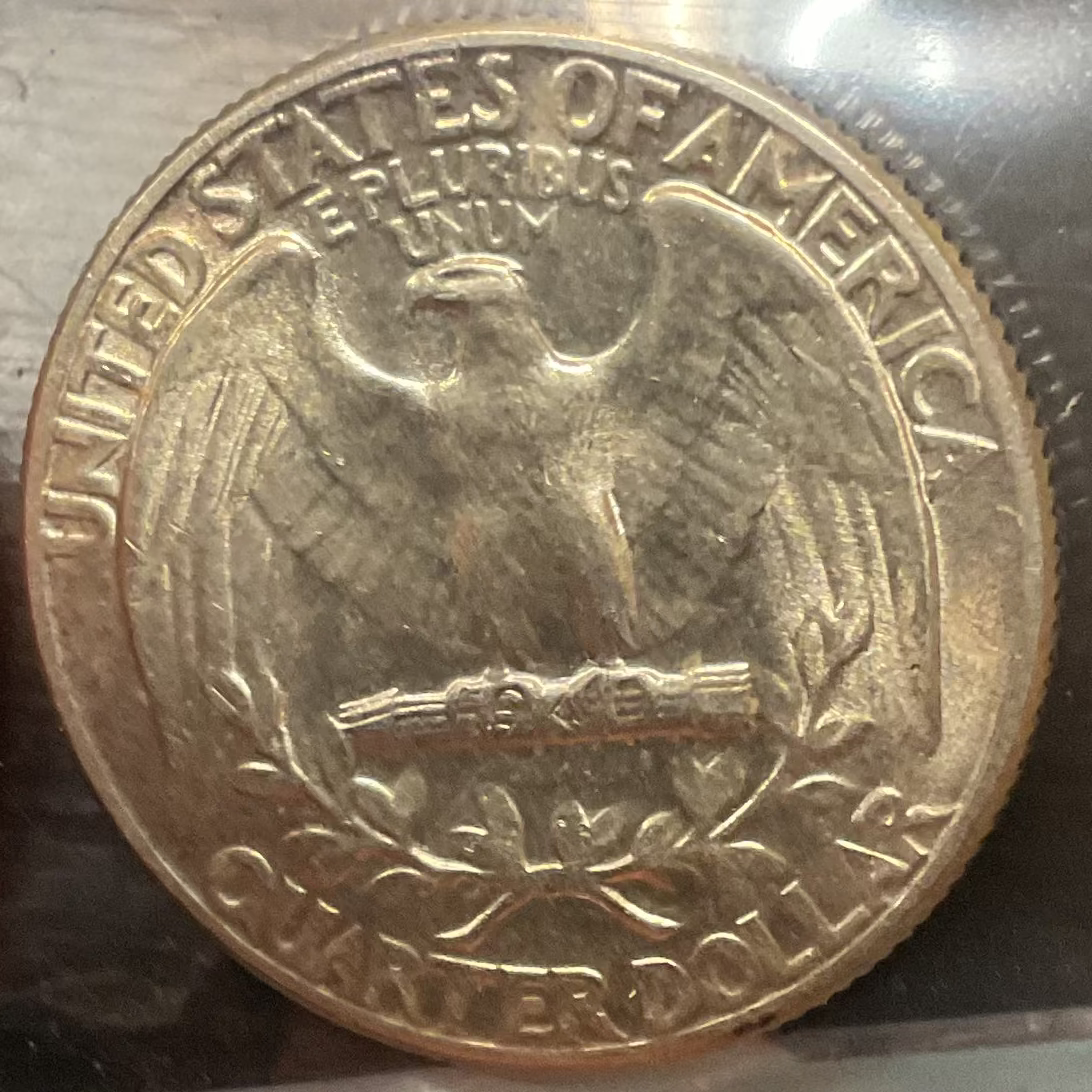 1952 Silver Washington Quarter., Mint State Uncirculated Coin., Store #QR1379