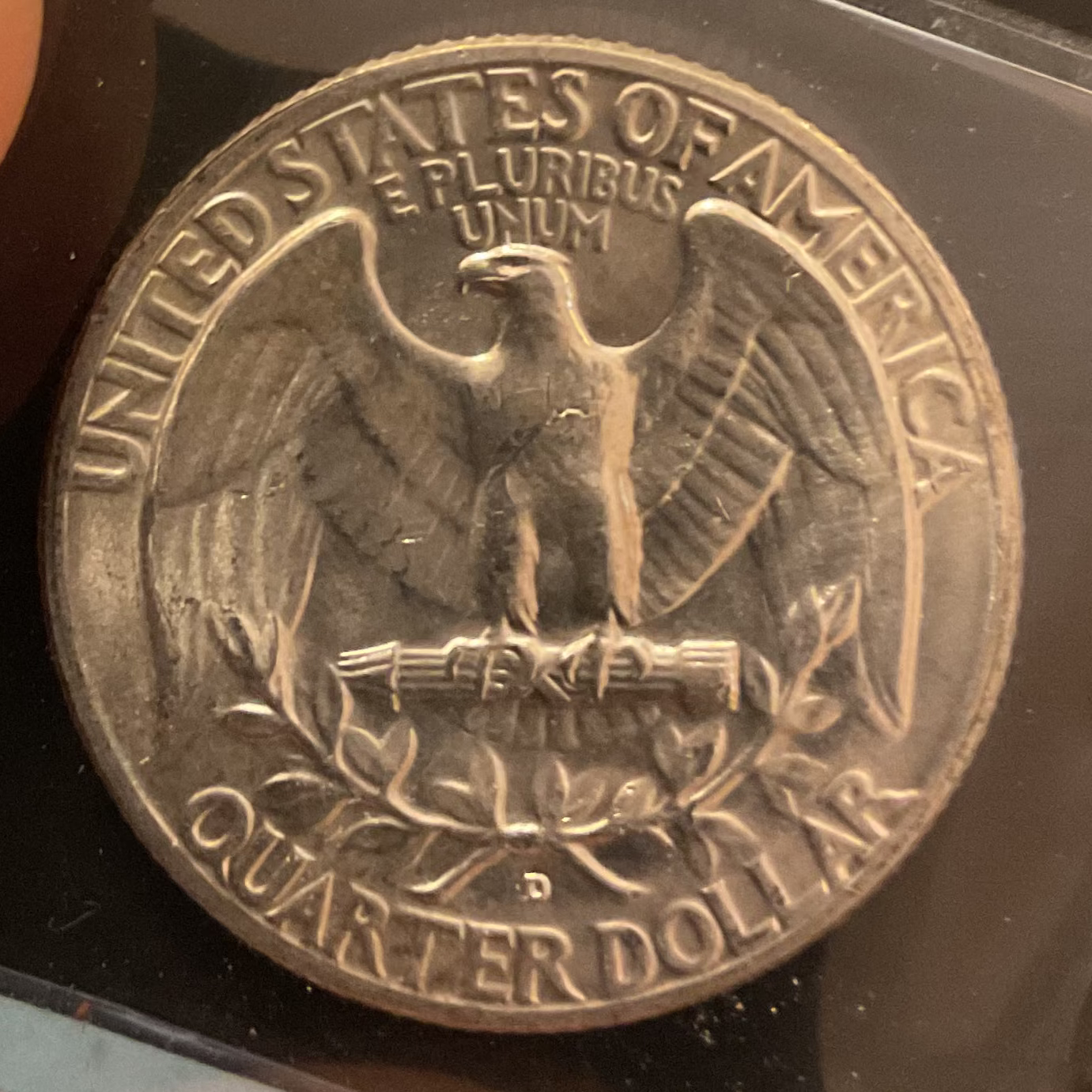 1956-D Silver Washington Quarter., Mint State Uncirculated Coin., Store #QR1399