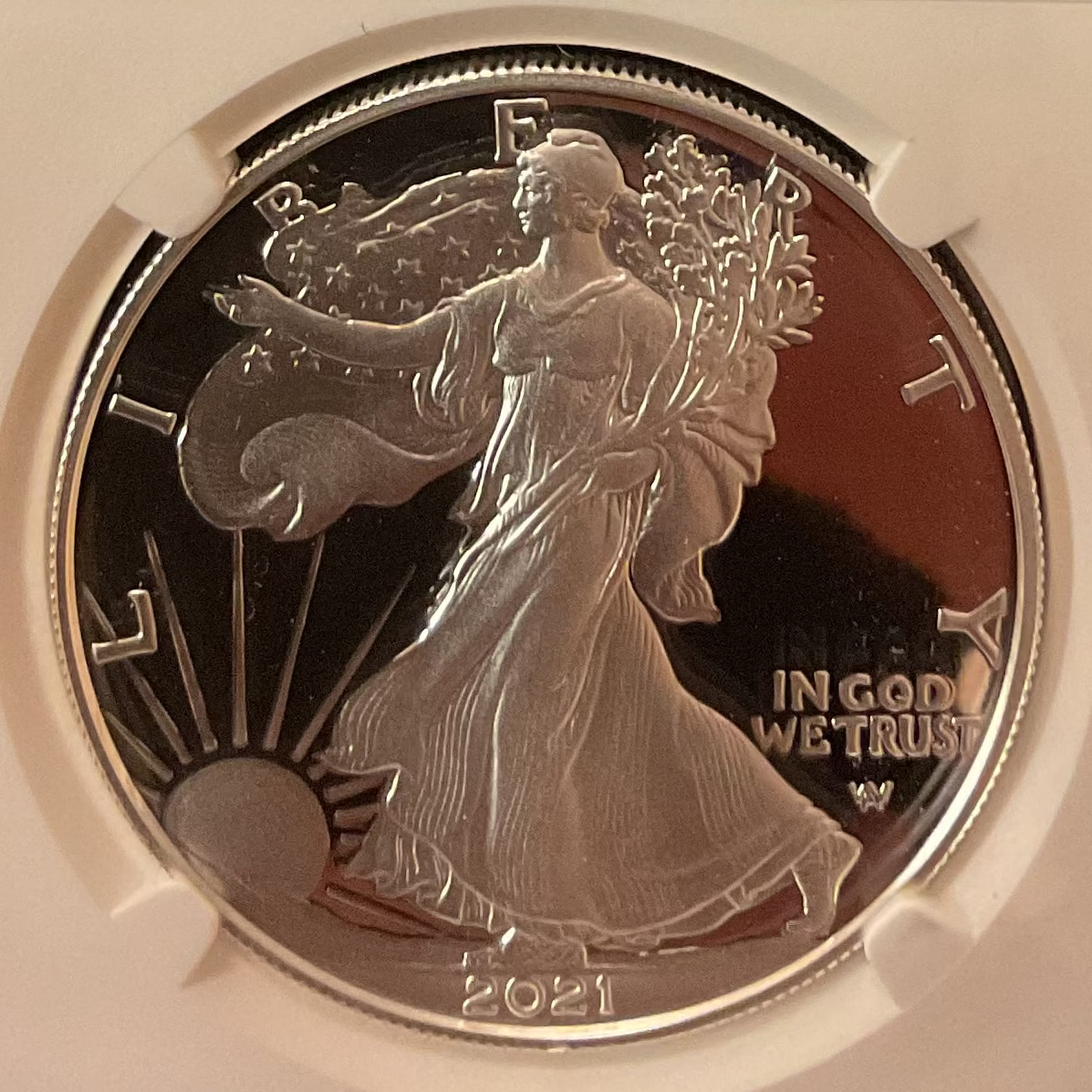 2021-W American Silver Eagle T-2, NGC PF-70 Ultra Cameo, Store#AE0429