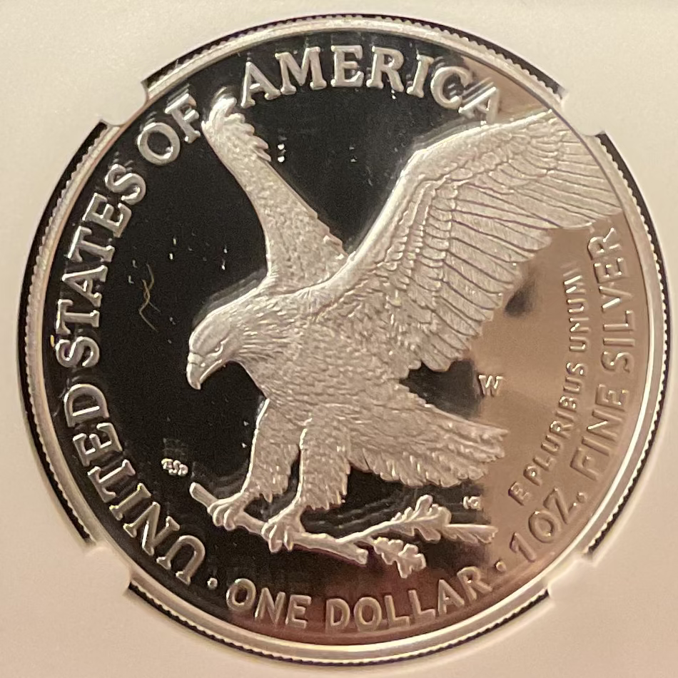 2021-W American Silver Eagle T-2, NGC PF-70 Ultra Cameo, Store#AE0429