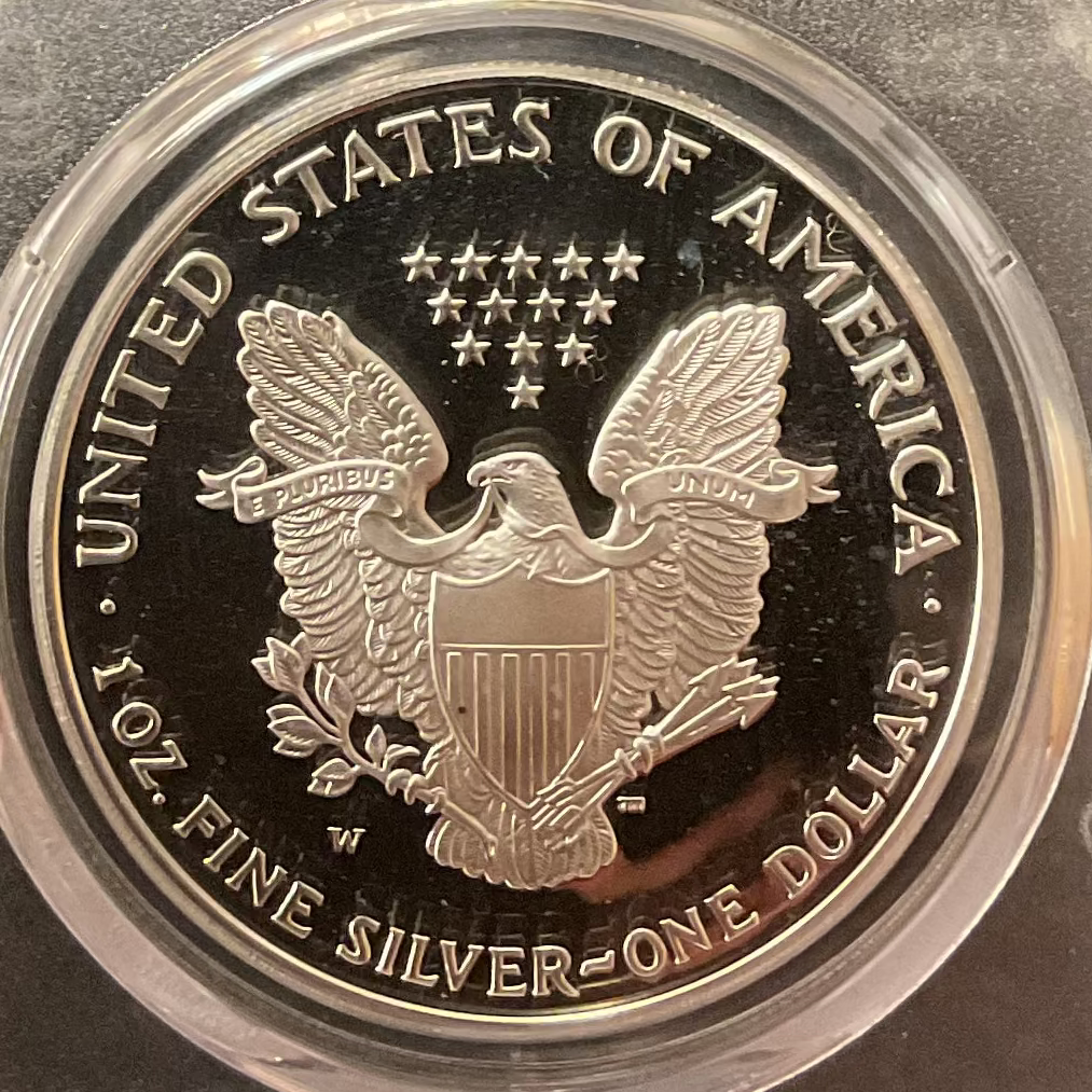 1995-W American Silver Eagle, 10th Anniversary Set, PCGS PR-69DCAM, Store#AE0431