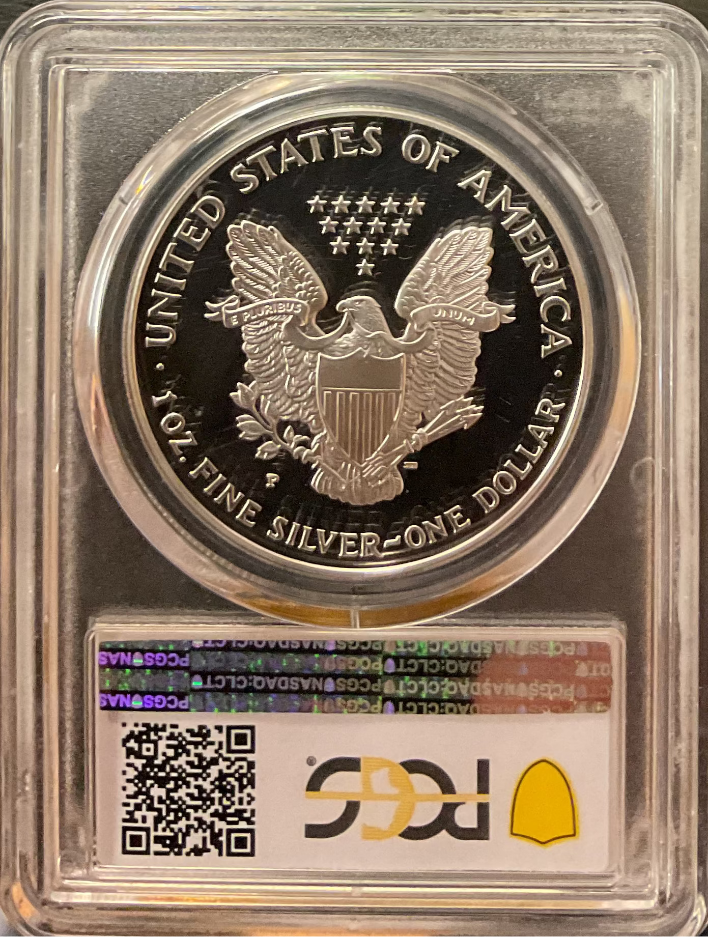 2000-P American Silver Eagle, PCGS PR-69DCAM, Store#AE0059