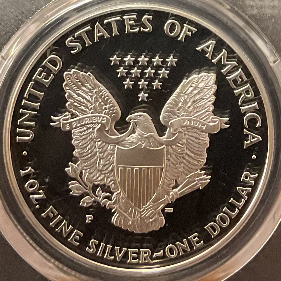 2000-P American Silver Eagle, PCGS PR-69DCAM, Store#AE0059