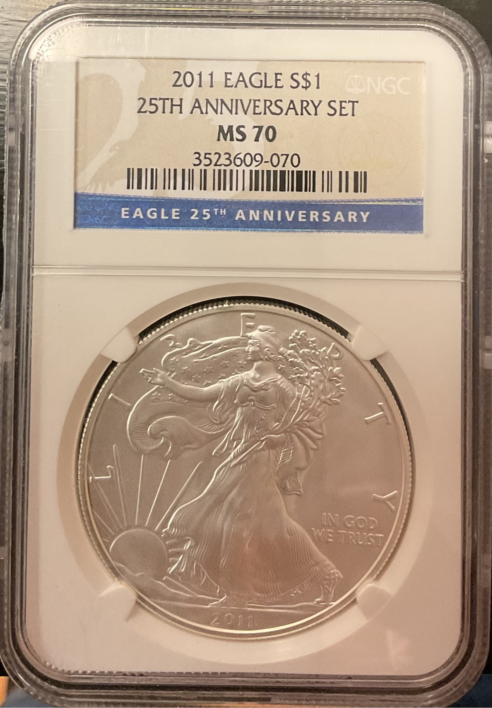 2011 American Silver Eagle Set, Business Strike, NGC MS70 & PF70 Ultra Cam, Store #AE0125