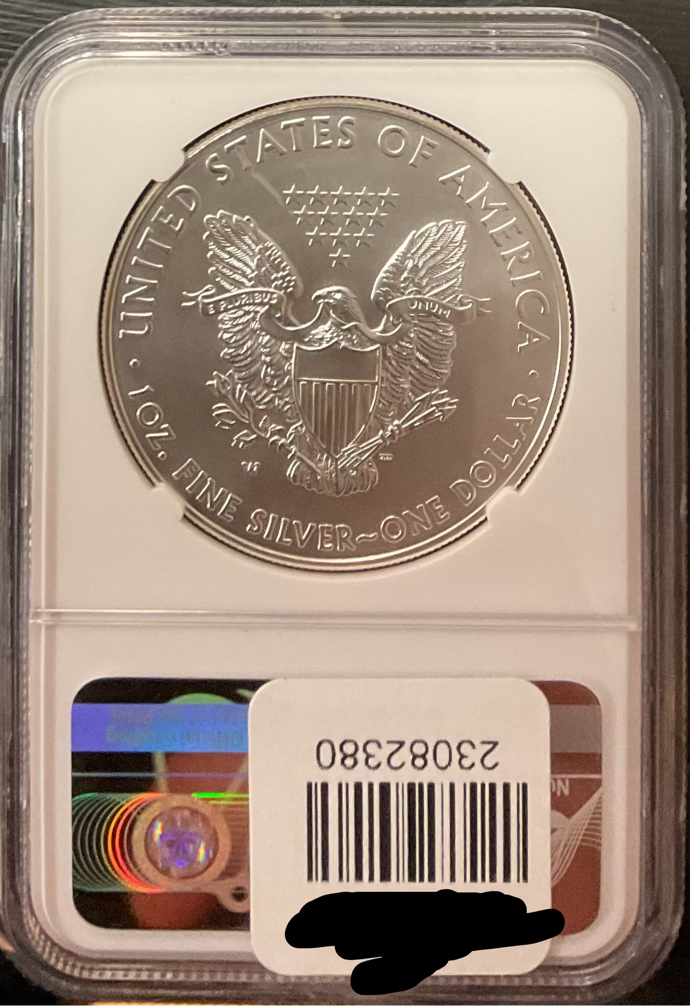 2012-W Burnished Silver Eagle $1, NGC Graded MS-69, Store #AE0443