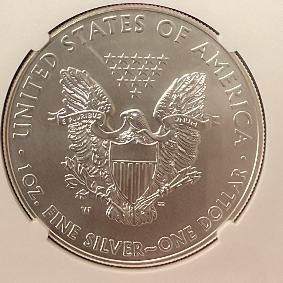 2012-W Burnished Silver Eagle $1, NGC Graded MS-69, Store #AE0443