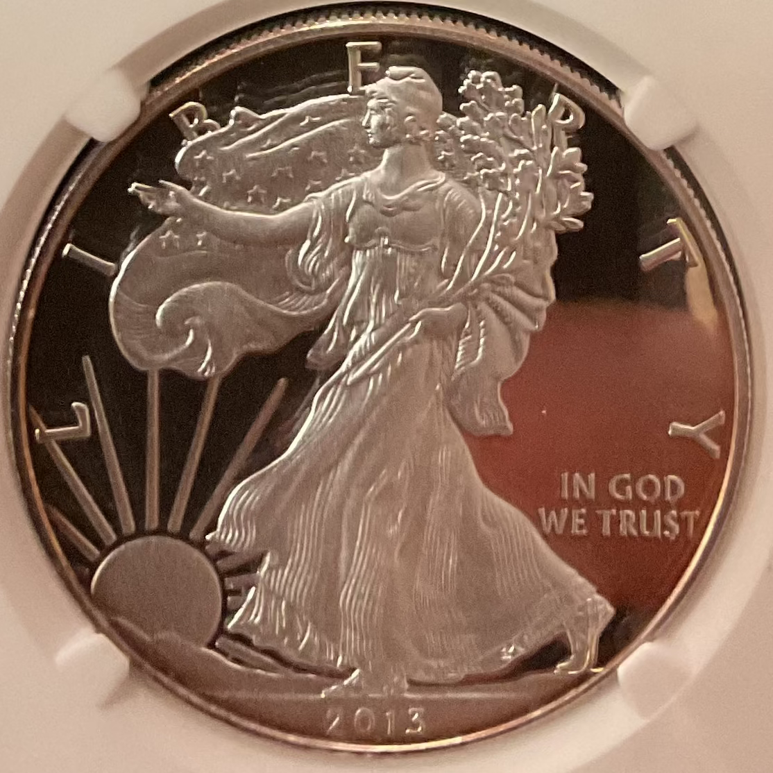 2013-W American Silver Eagle, Proof Strike, NGC PF-69 Ultra Cameo, Store #AE0450