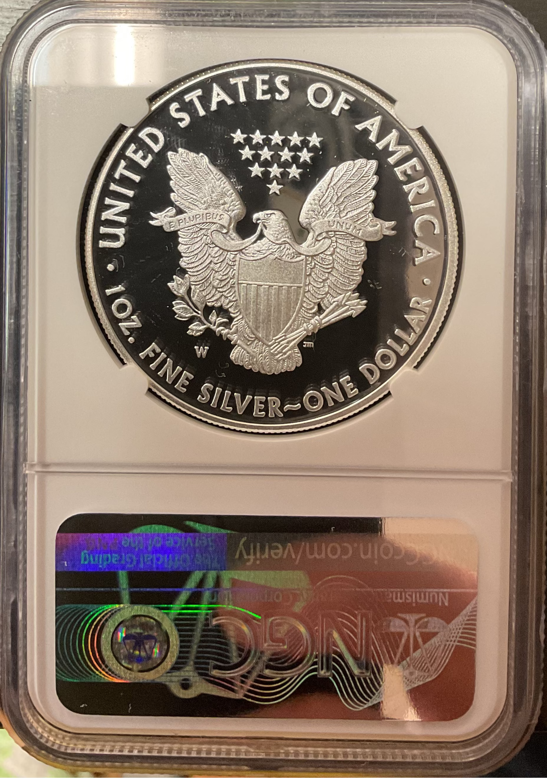 2014-W American Silver Eagle., Proof Strike., PCGS PF70 Ultra Cameo, Store #AE0469