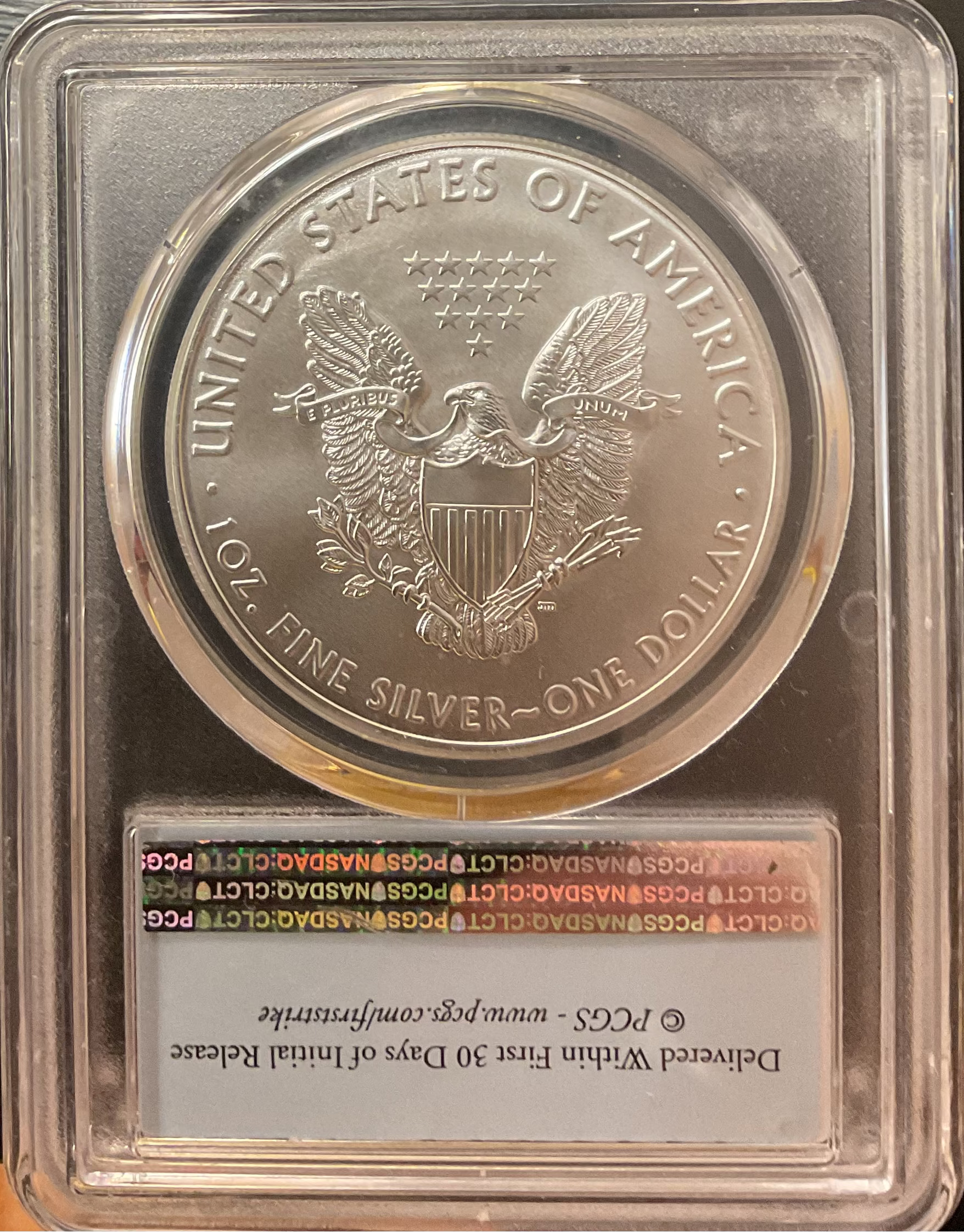 2016 American Silver Eagle, Business Strike, NGC MS-70, Store #AE0484