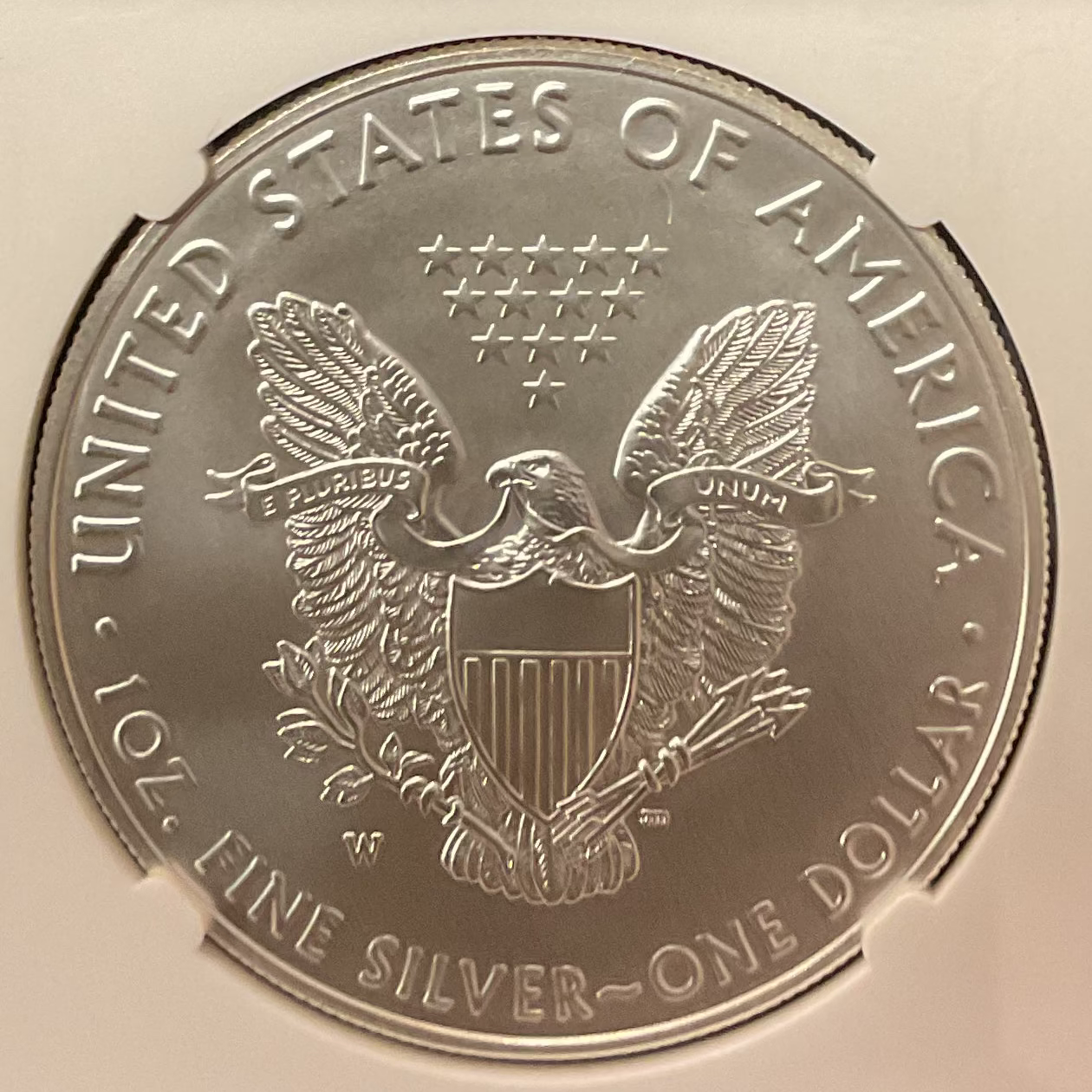 2017-W Burnished American Silver Eagle, NGC Graded MS-70, Store #AE0499