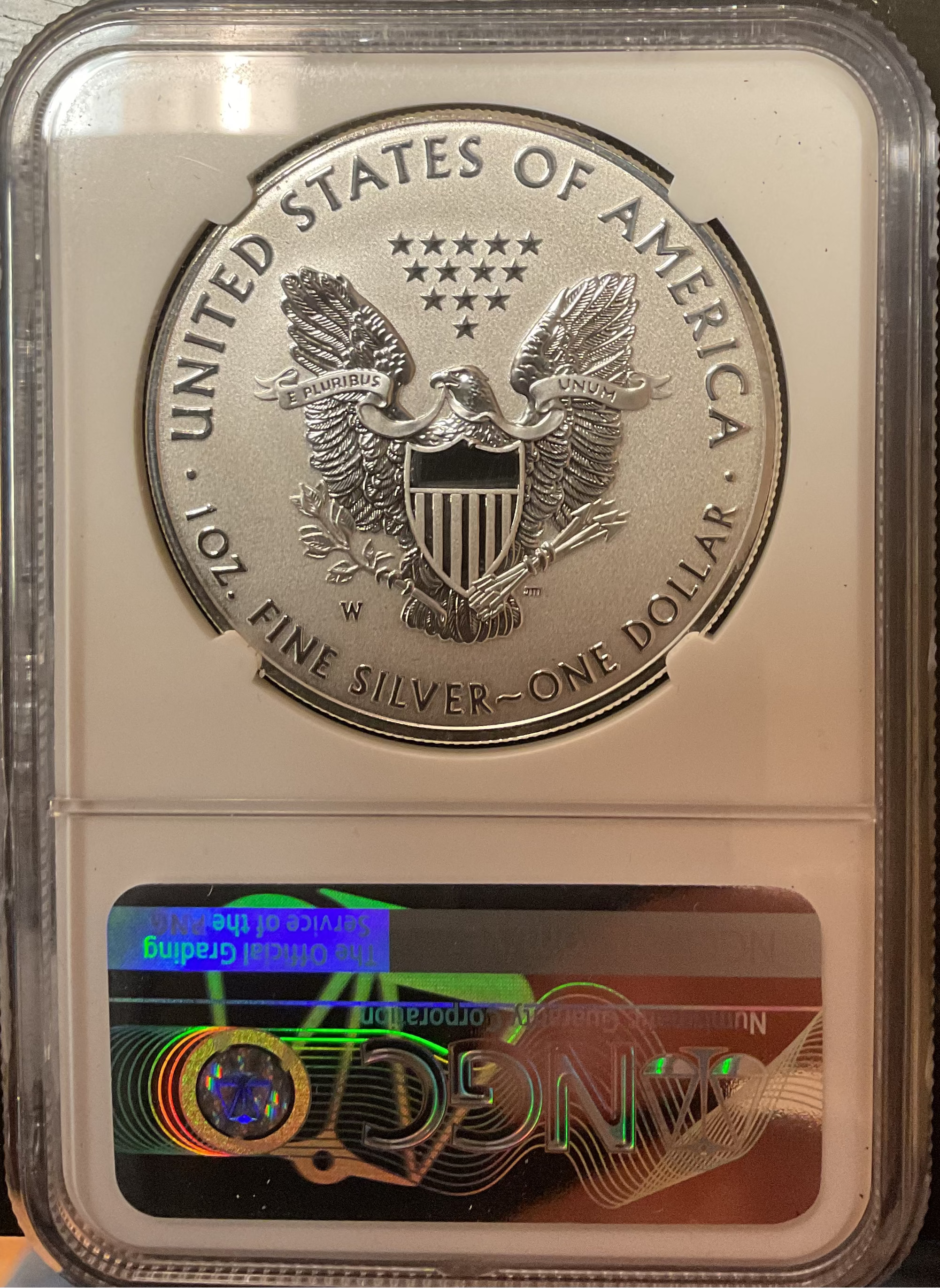 2019 W American Silver Eagle, NGC Enhanced REV PF-70, Store#AE503