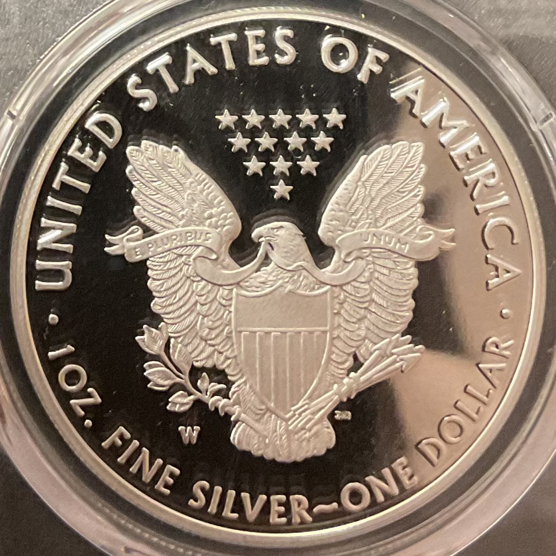 2020-W American Silver Eagle, v75 Privy, PCGS PR-70DCAM, First Strike, Store#AE0345