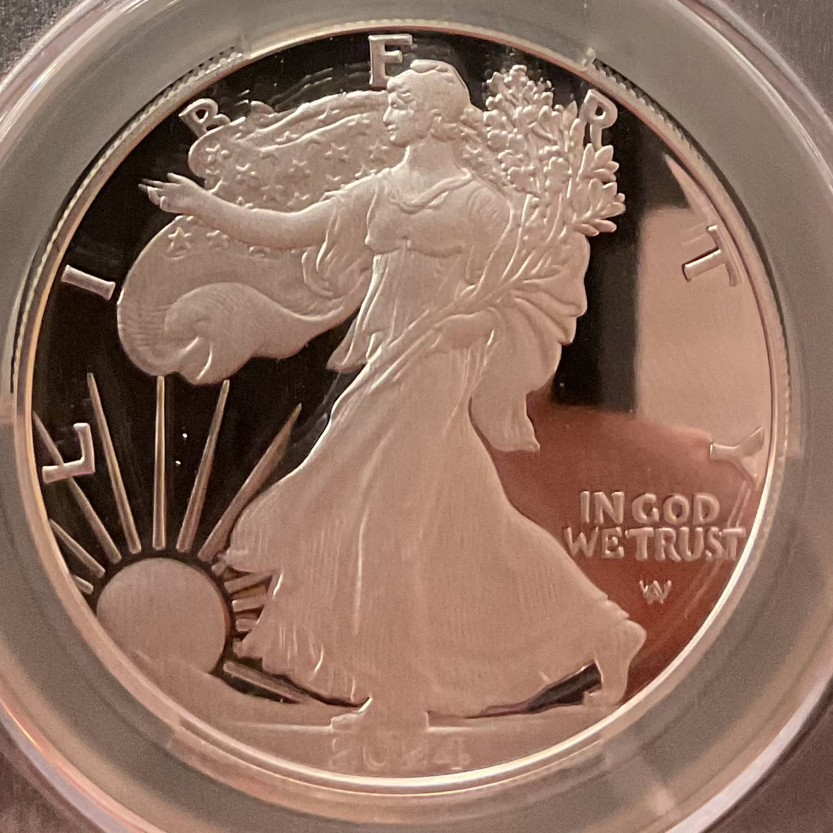 2024-S Proof American Silver Eagle, CAC PR-68, Store #AE0524