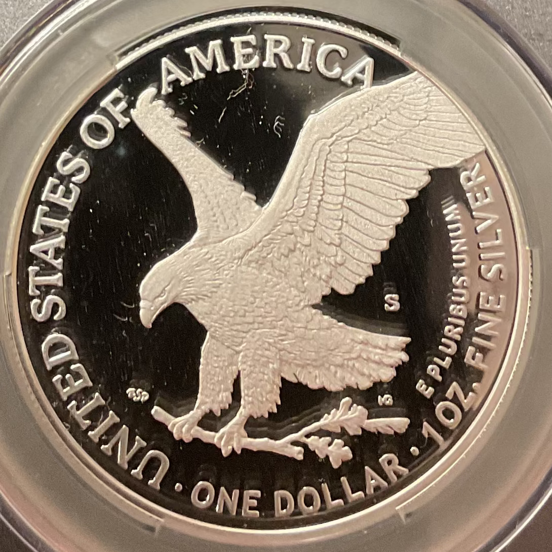 2024-S Proof American Silver Eagle, CAC PR-68, Store #AE0524