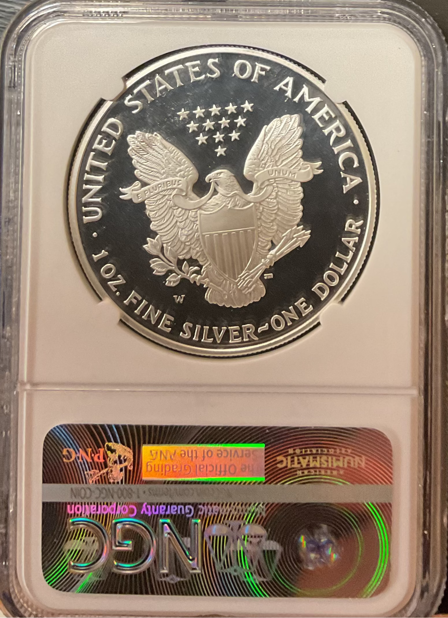1995 W Proof American Silver Eagle, NGC PF-69 Ultra Cameo, Store #AE0306