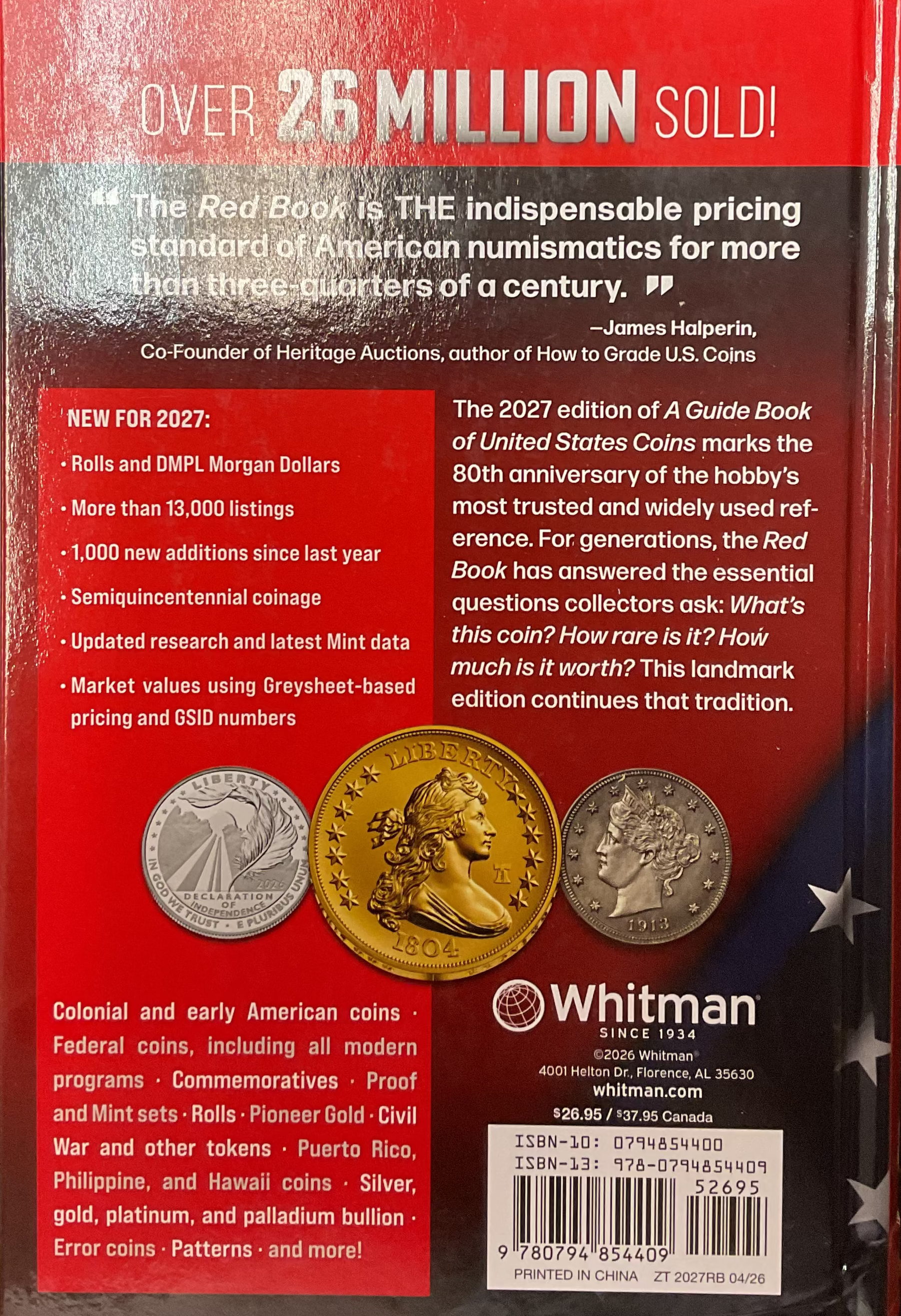 2027 Hard Cover Redbook, Store #00096