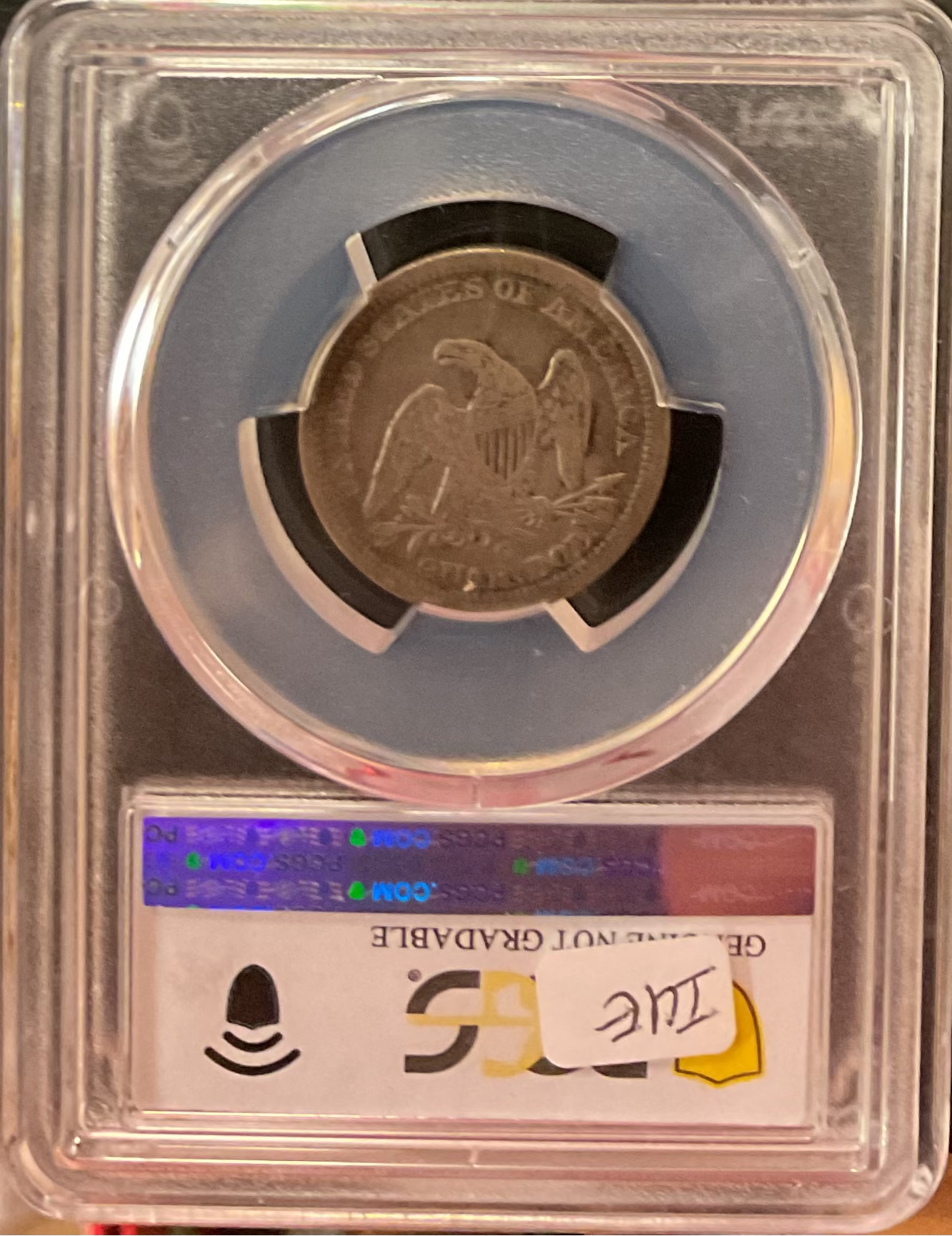 1847-O Seated Liberty Quarter, PCGS Cleaned VF Detail, Sale #GQR083