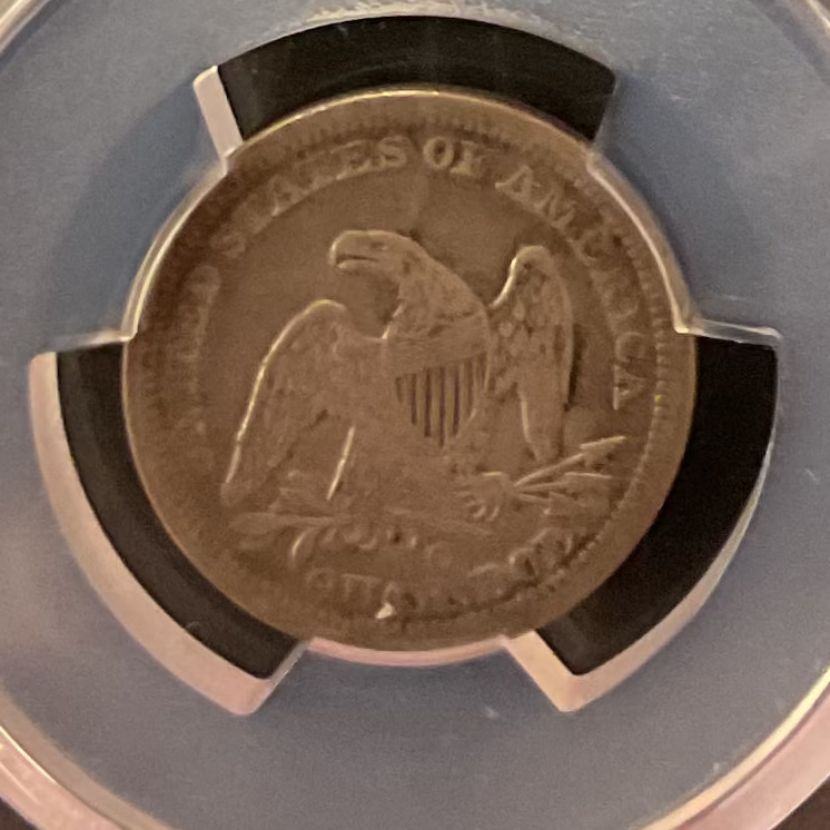 1847-O Seated Liberty Quarter, PCGS Cleaned VF Detail, Sale #GQR083