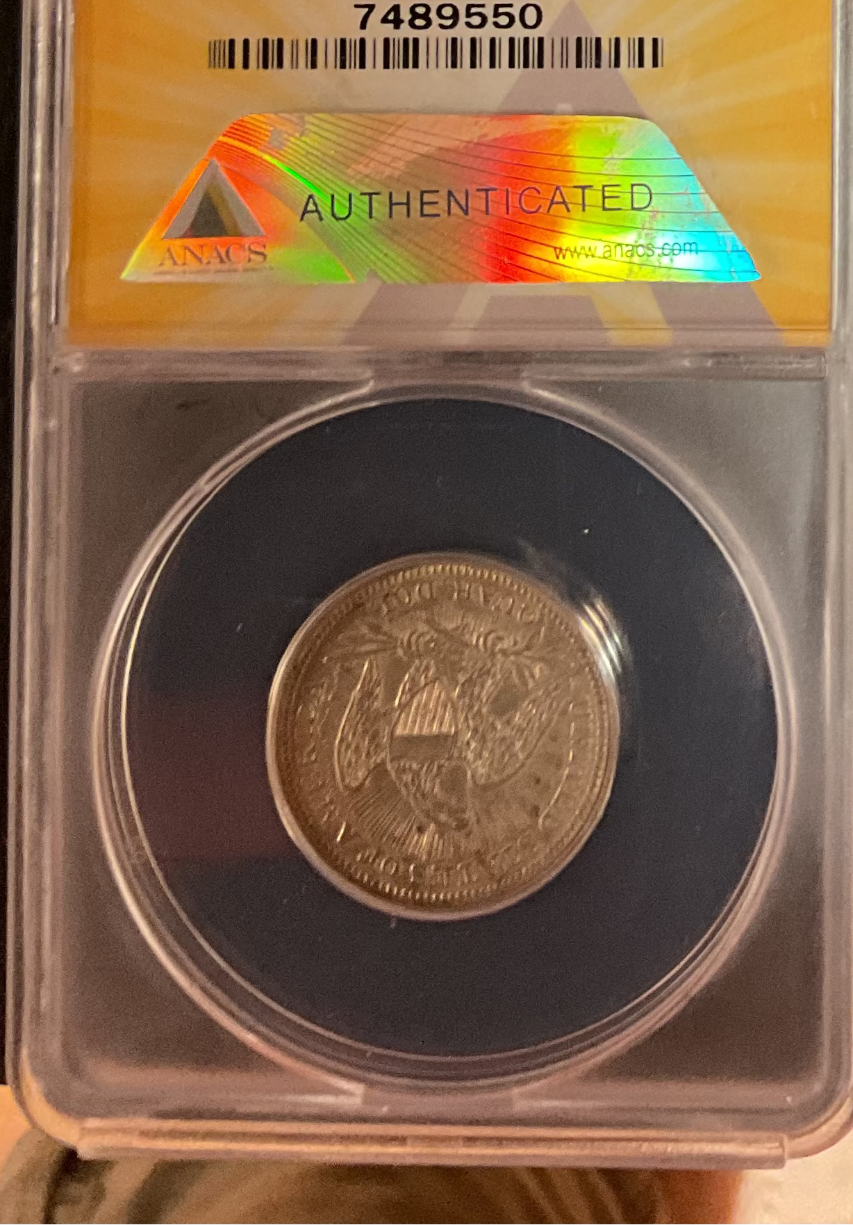 1853 Seated Liberty Quarter, ANACS EF-40 Details, Store #GQR084