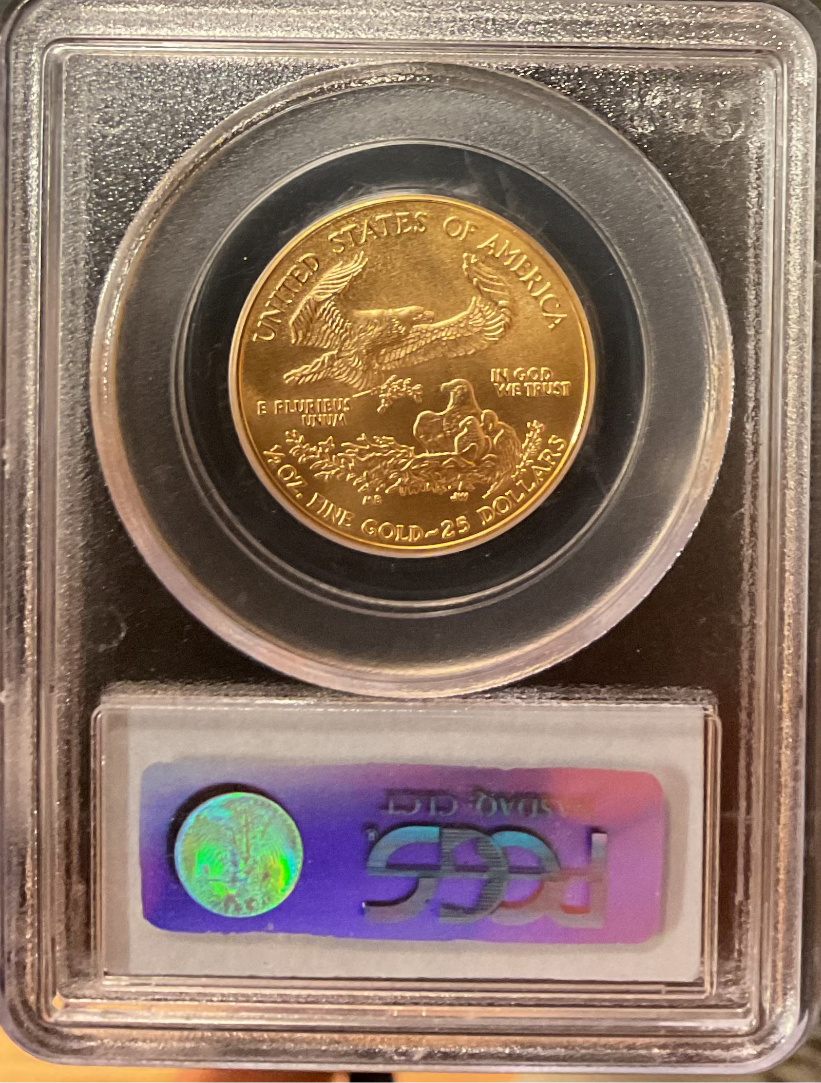2004 $25, Mint Gold American Eagle Coin, 1/2 OZT, PCGS MS 69, Store #G0004