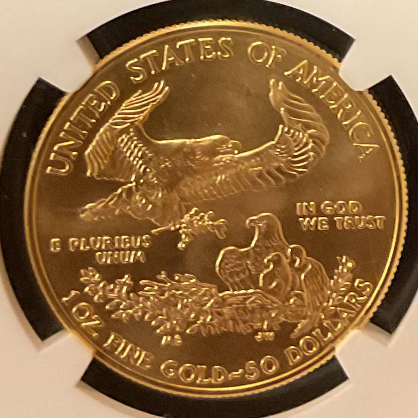 2016 $50, Mint Gold American Eagle Coin, 1 OZT, NGC MS 70, Store #G0006
