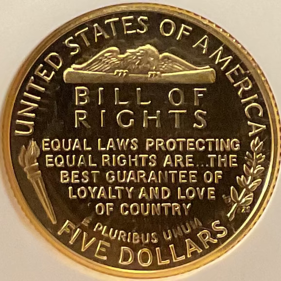 1993-W $5, Proof Gold James Madison Coin, NGC PR69 Ultra Cameo, Store #G0010
