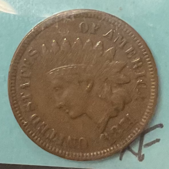 1874 Indian Head Cent, Extra Fine Circulated Affordable Coin, Store #CT1476 (88104)