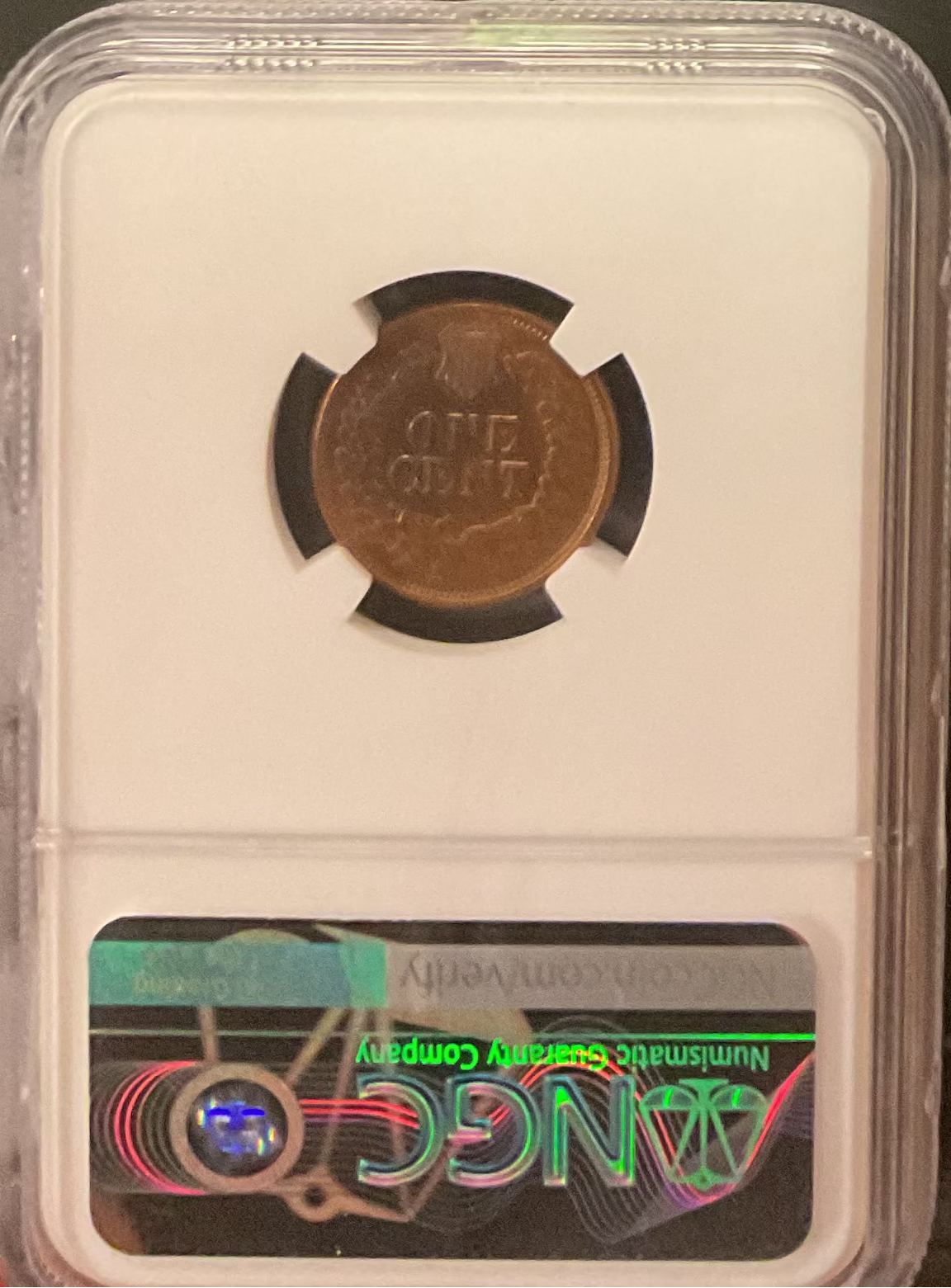 1877 Indian Head Cent, NGC UNC Details, Cleaned, Store #CT1478