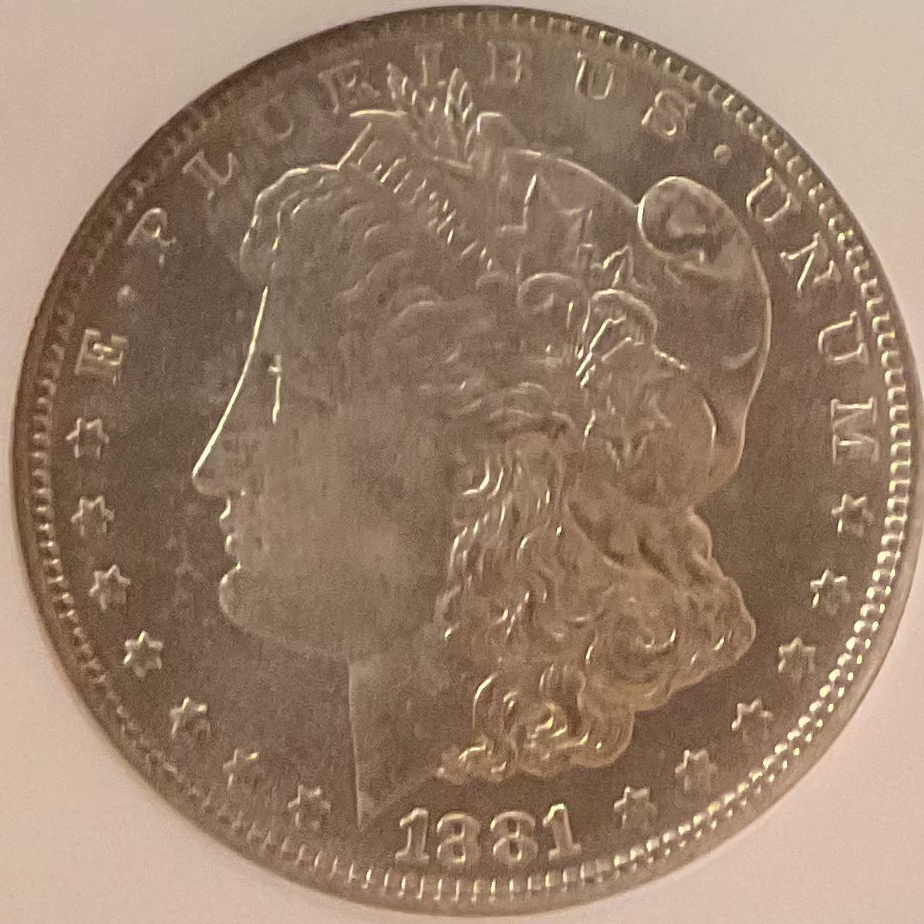 1881-S Morgan Silver Dollar, NGC Graded MS 64 UNC.  Store #DR1579