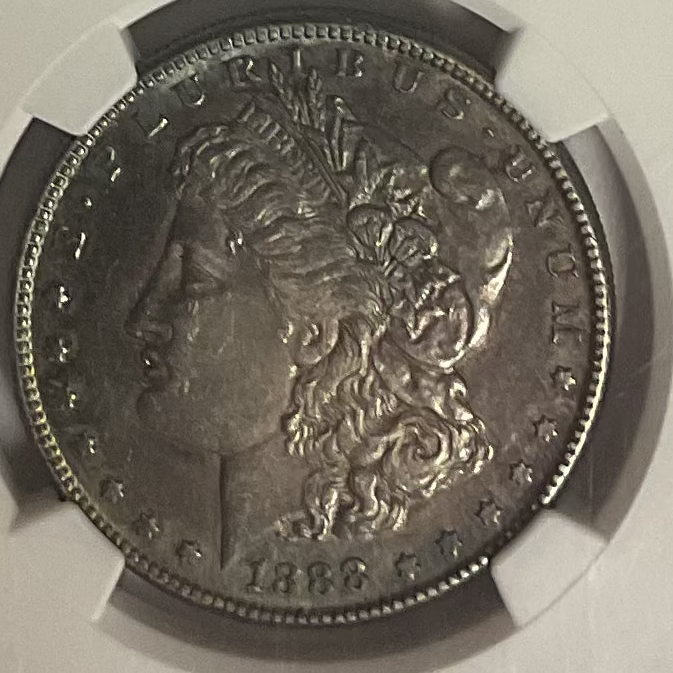 1888-S Morgan Silver Dollar., NGC Graded AU-55., Store #GDR0339